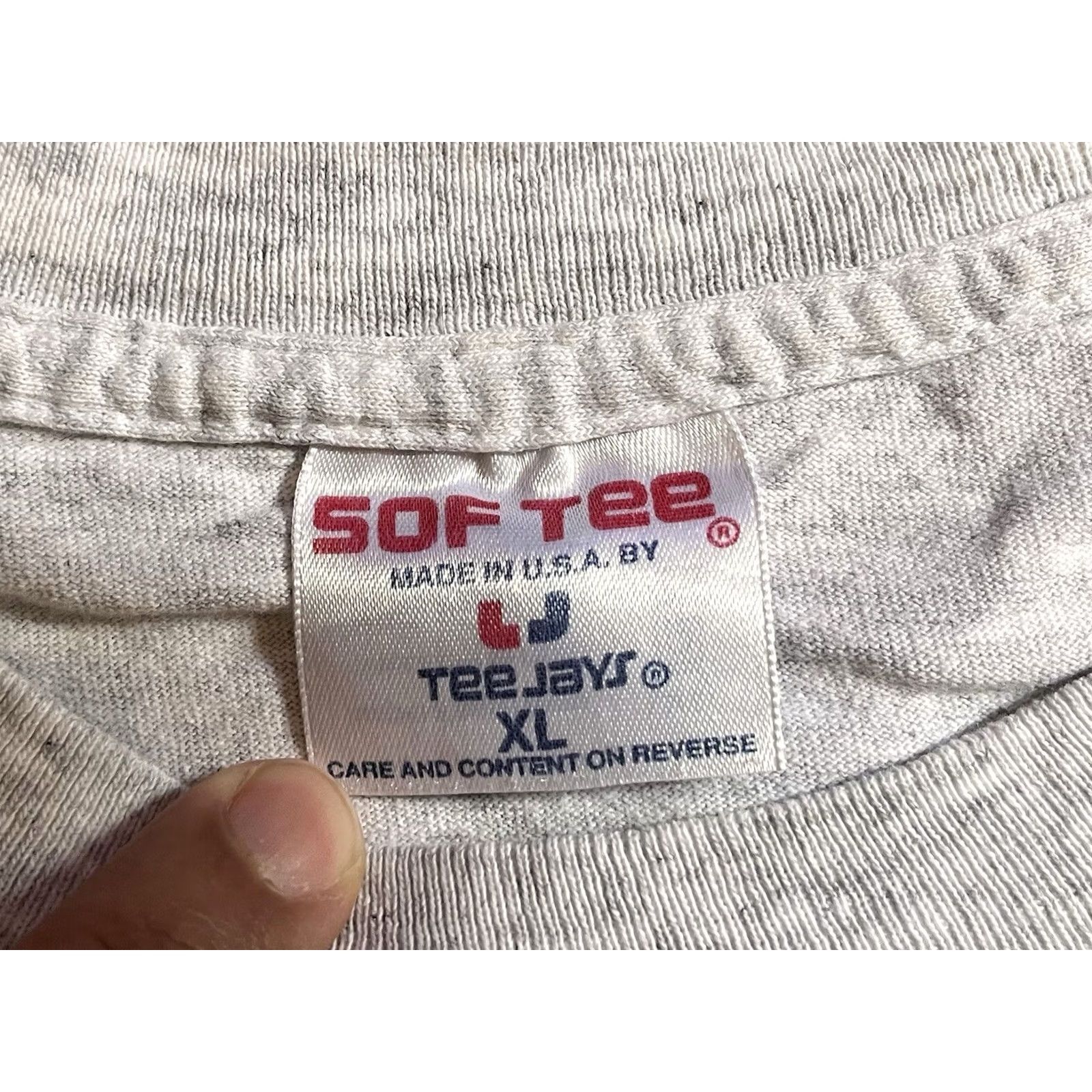 Vintage VINTAGE Navy Marine Corps 5K Run 1991 Shirt Men’s XL Gray Single Stitch 90s Mens T-Shirt Size US XL / EU 56 / 4 - 6 Thumbnail
