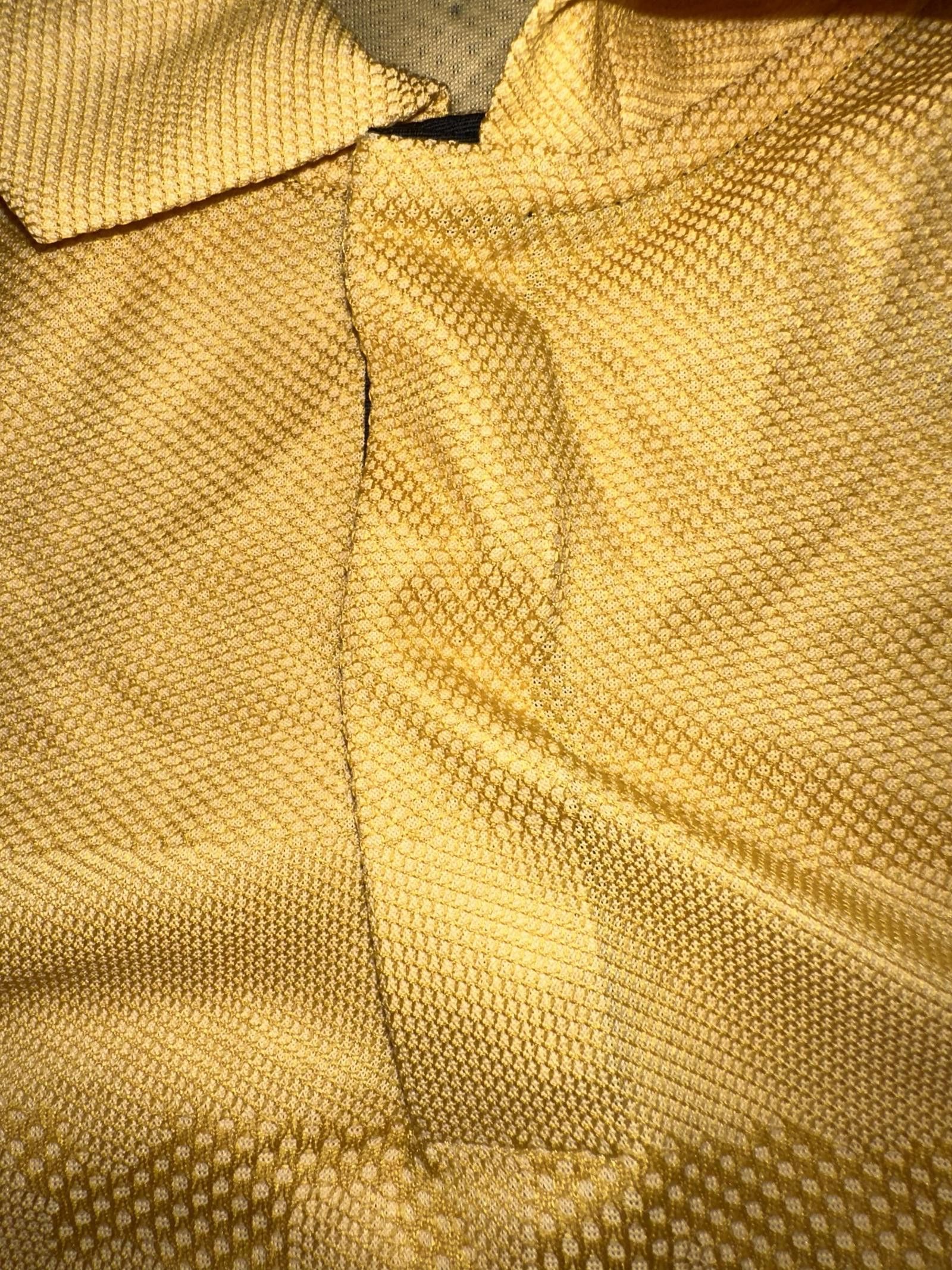 Nike Nike Men's Dri-FIT ADV Tiger Woods Golf Yellow Polo Size US L / EU 52-54 / 3 - 3 Thumbnail