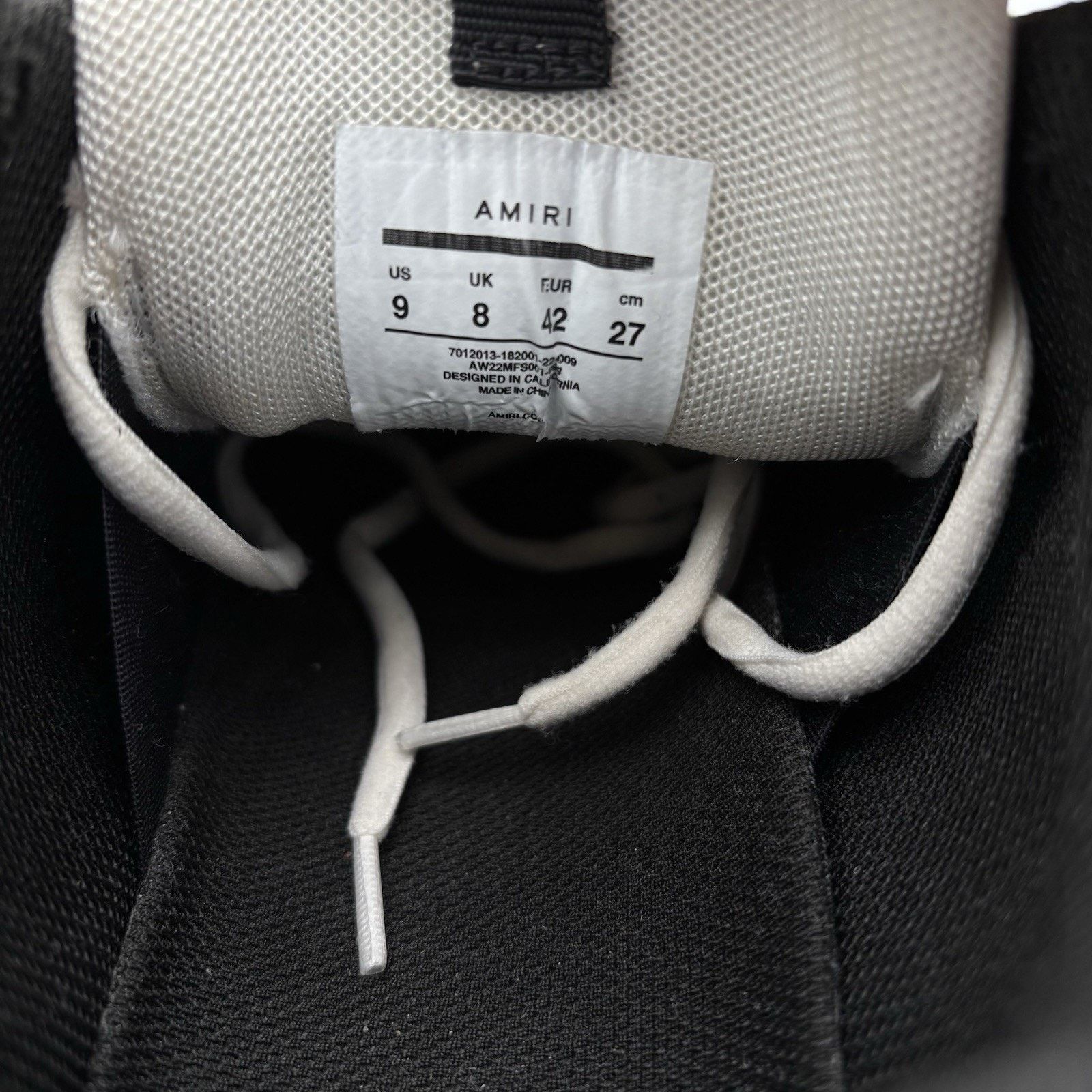 Amiri Amiri Bone Runner ' White, Beige, Grey ' | GOOD CONDITION! Size US 9 / EU 42 - 20 Thumbnail