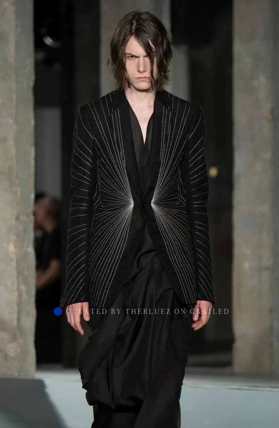 Rick Owens Elegant Black Blazer from Iconic Designer Size US M / EU 48-50 / 2 - 1 Thumbnail