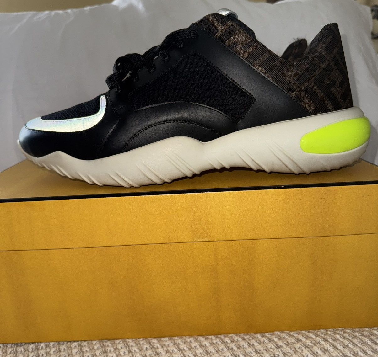 Fendi FENDI Jacquard FF Track Sneaker Size US 11 / EU 44 - 3 Thumbnail