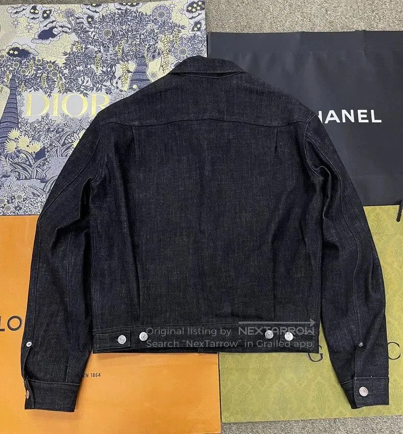 Dior Dior Dark Denim Jacket with. Size US L / EU 52-54 / 3 - 2 Thumbnail