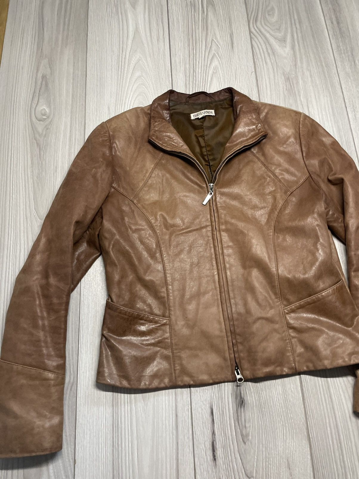 Iris von Arnim Vintage 90s Iris Von Arnim genuine leather biker jacket Size M / US 6-8 / IT 42-44 - 9 Thumbnail