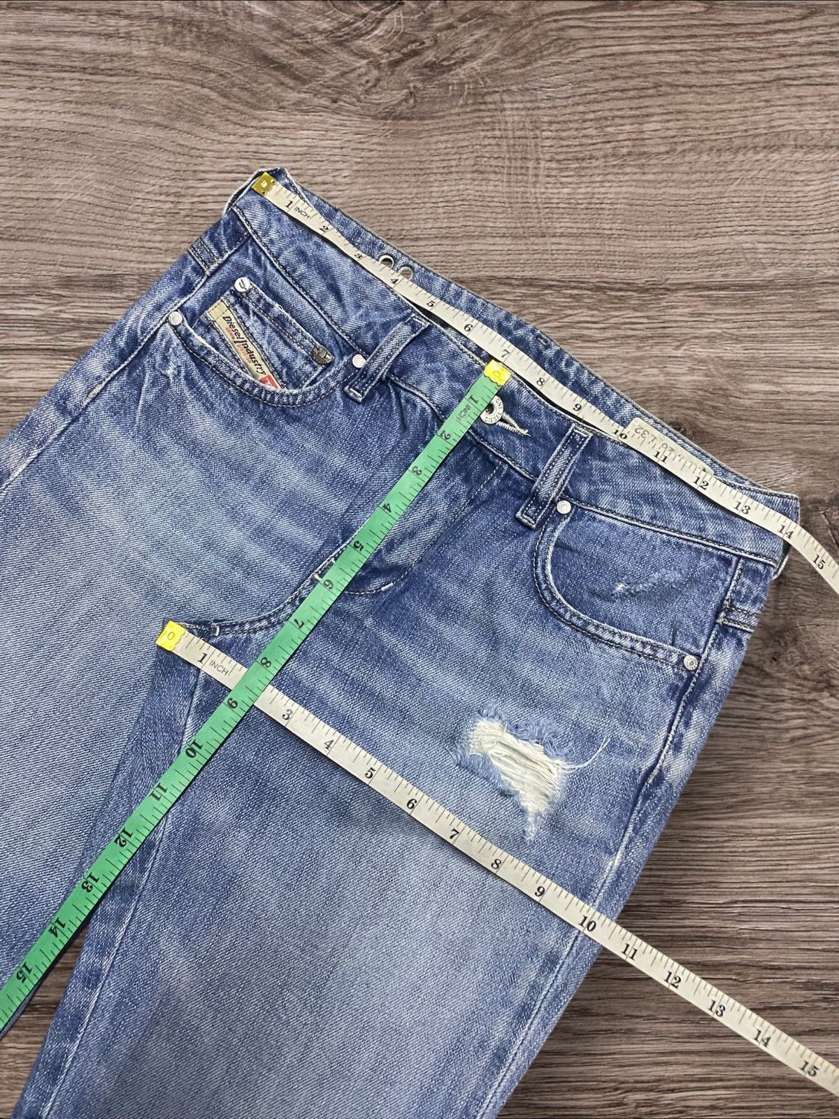 Adidas × Diesel Diesel Adidas Wash 008JD Fade Wash Distressed Slim Boot Jean Size US 28 / EU 44 - 15 Thumbnail