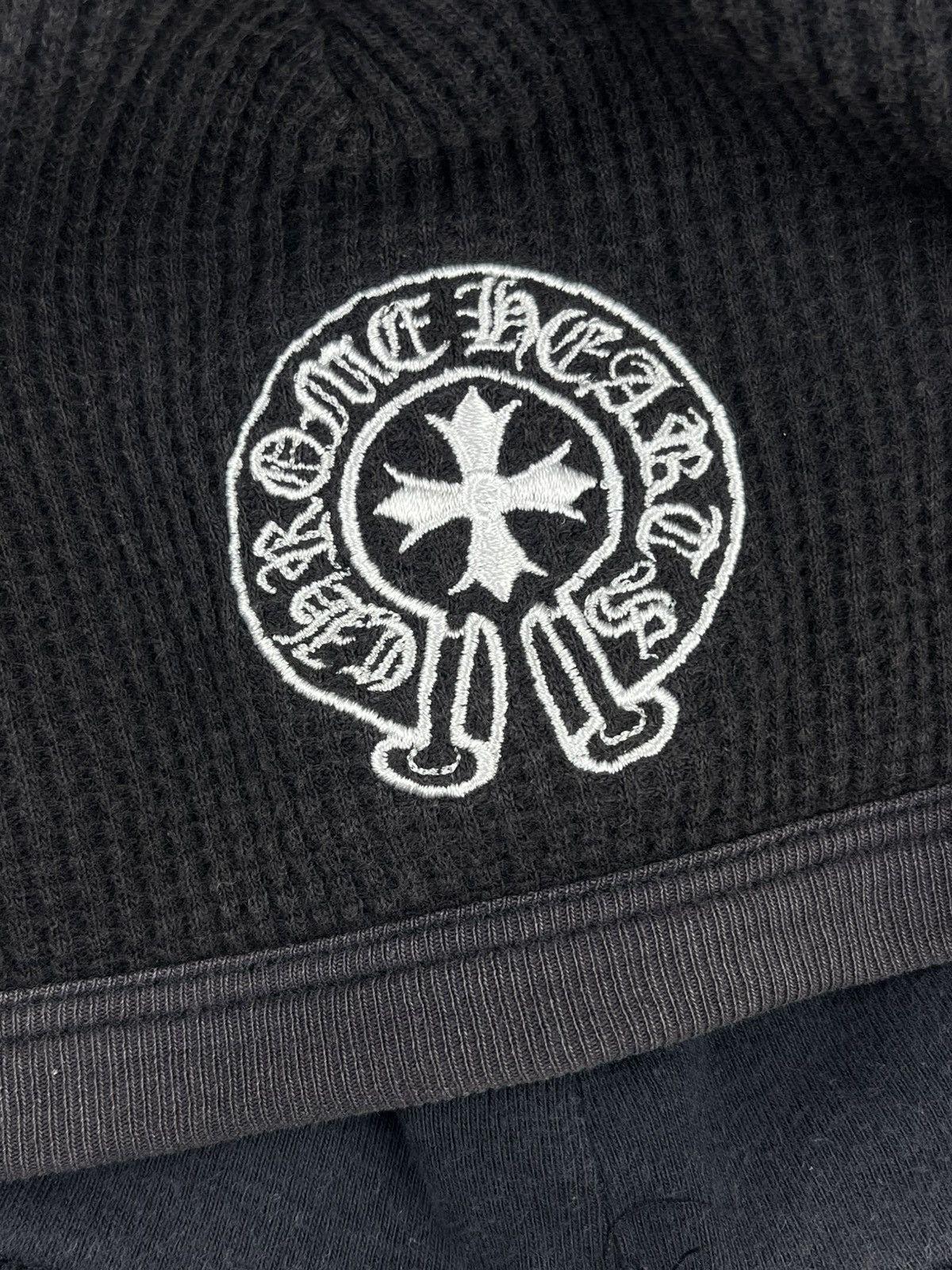 Chrome Hearts Chrome Hearts Vintage Thermal Waffle Horseshoe Beanie Hat Size ONE SIZE - 3 Thumbnail