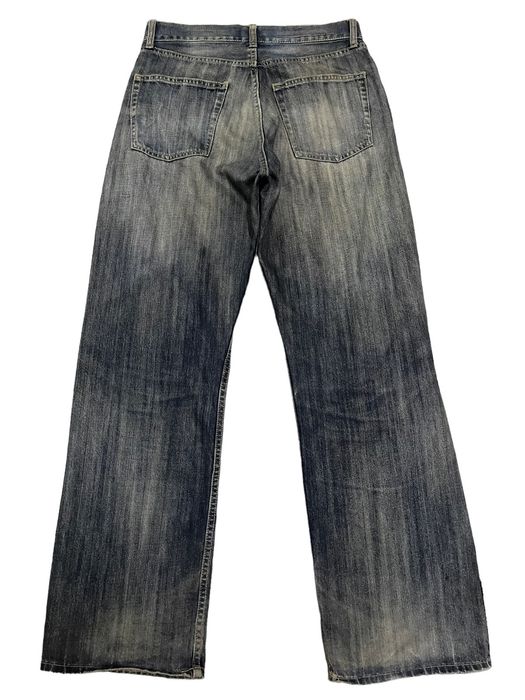 Japanese Brand Vintage Japanese Brand Mud Wash Style Bagged Jeans | Grailed