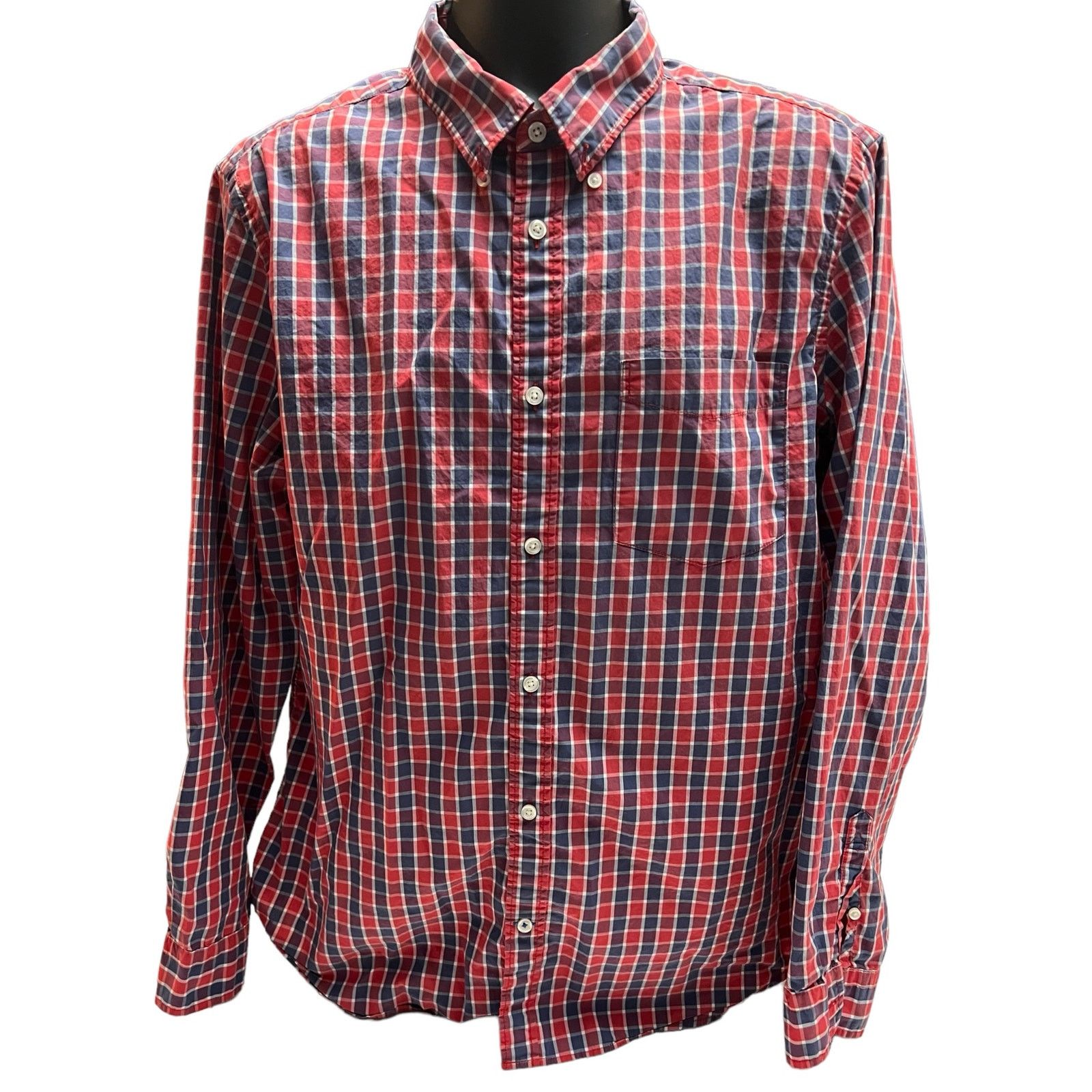 Gap Gap Lived-In Men’s Plaid Button Down Shirt XL Long Sleeve Size US XL / EU 56 / 4 - 1 Thumbnail