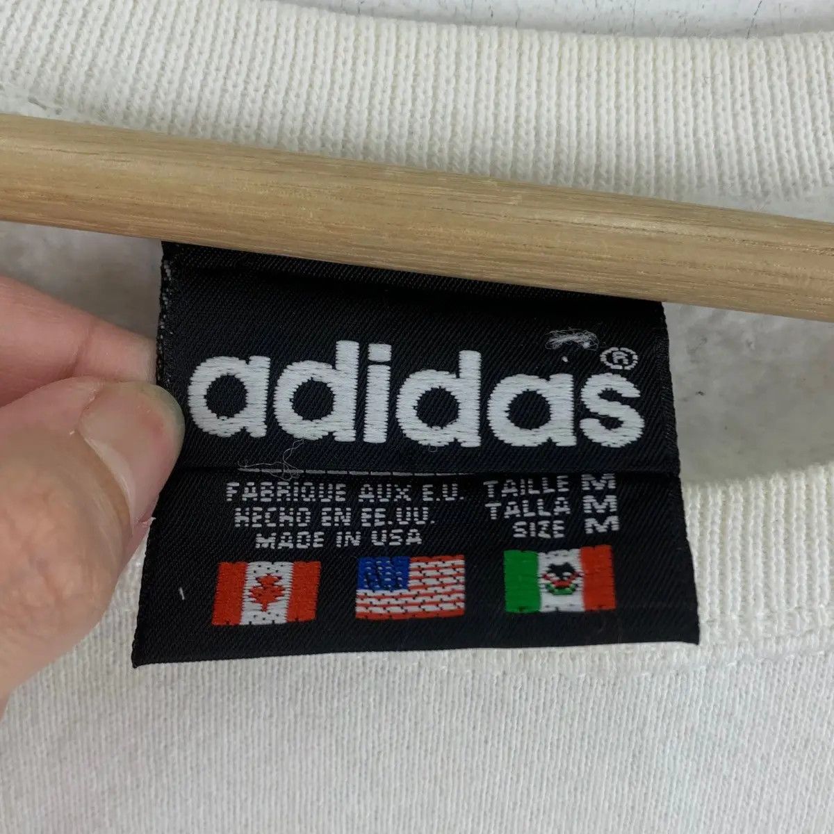 Adidas Vintage 90’ ADIDAS ORIGINALS Trefoil Logo Made In USA Size M / US 6-8 / IT 42-44 - 6 Thumbnail