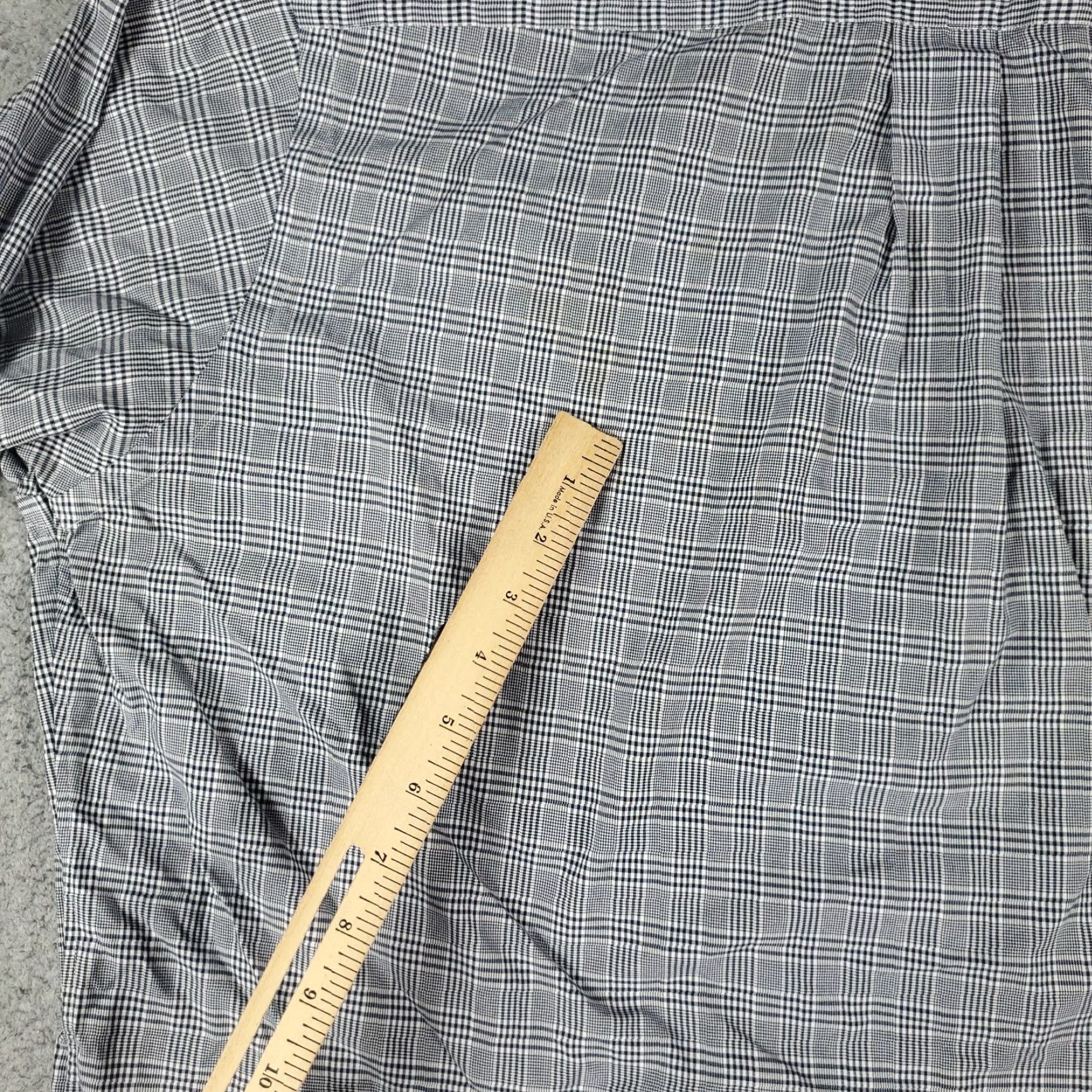 Ralph Lauren Ralph Lauren Shirt Mens 16.5 Blue Plaid Dress Shirt Button Up Long Sleeve Collared Point Neckline Regular Size 16.5 Dress Shirt Men Size 42R - 7 Thumbnail