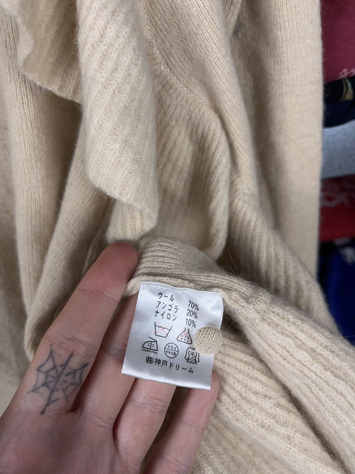 Japanese Brand Torazzo Donna avant garde wool and angora frill sweater Size M / US 6-8 / IT 42-44 - 6 Thumbnail