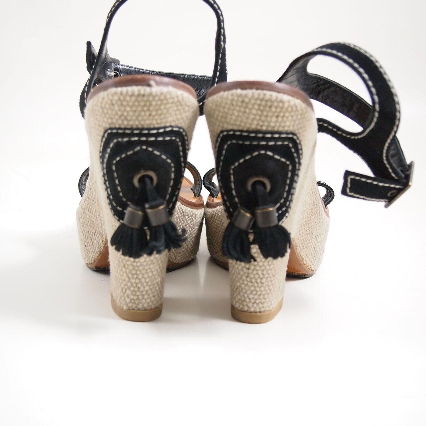 Marc Jacobs Marc Jacobs Wedge Strappy Sandals Black Leather 38.5 US 8.5 Size US 8.5 / IT 38.5 - 6 Thumbnail