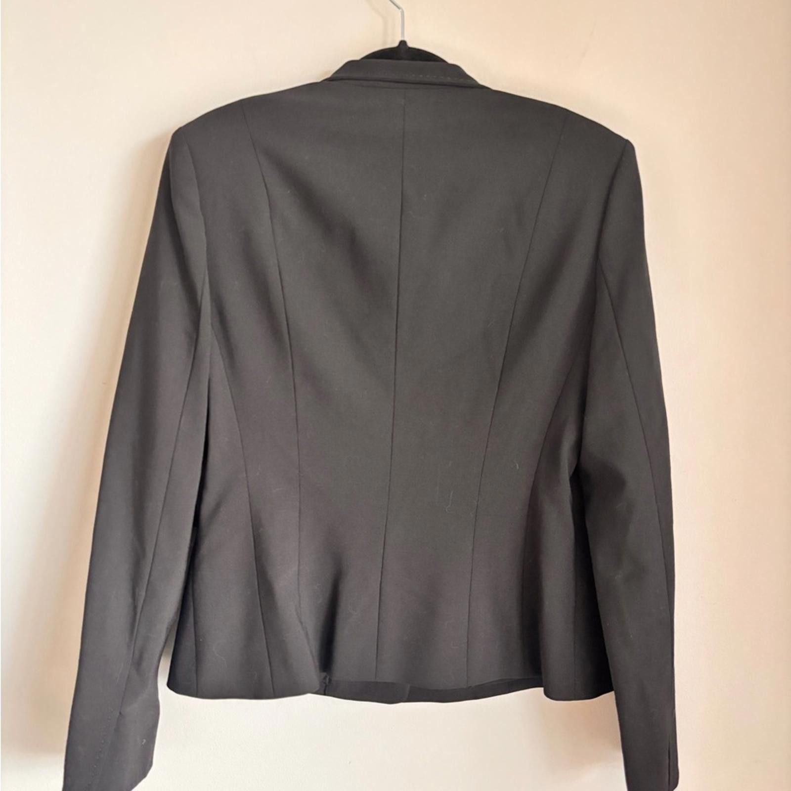 Elie Tahari Elie Tahari Lydia Black Blazer Jacket Size XL / US 12-14 / IT 48-50 - 4 Thumbnail