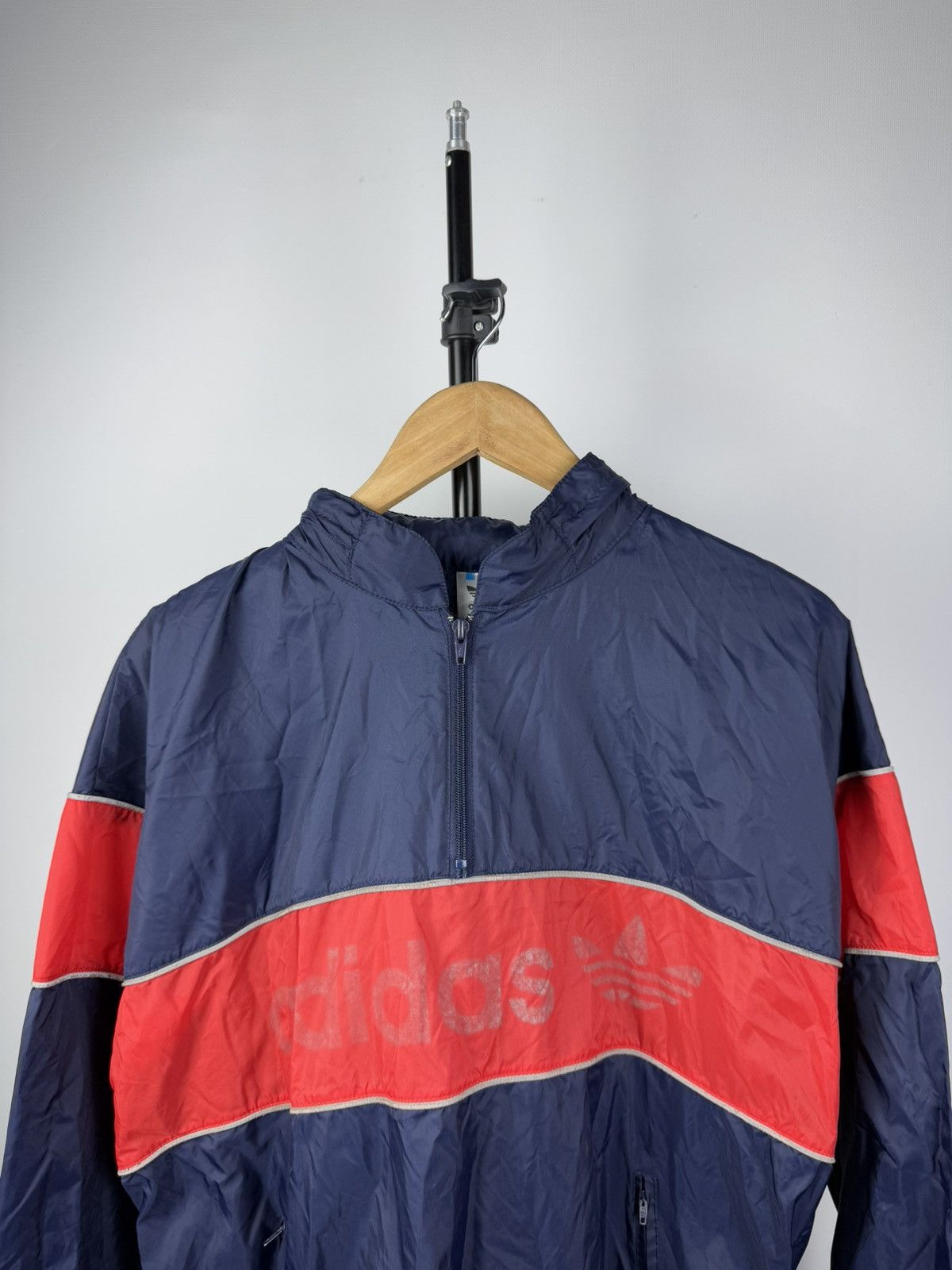 Adidas × Vintage Vintage 90s Adidas Anorak Nylon Track 1/4 Zip Y2K Jacket Size US S / EU 44-46 / 1 - 2 Thumbnail
