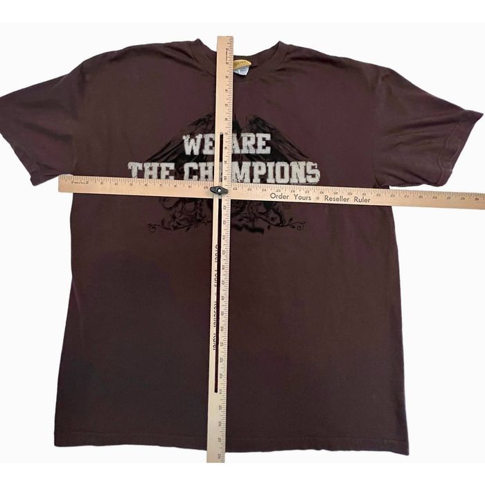Queen Tour Tee Queen We Are The Champions Band Brown Shirt Grailed