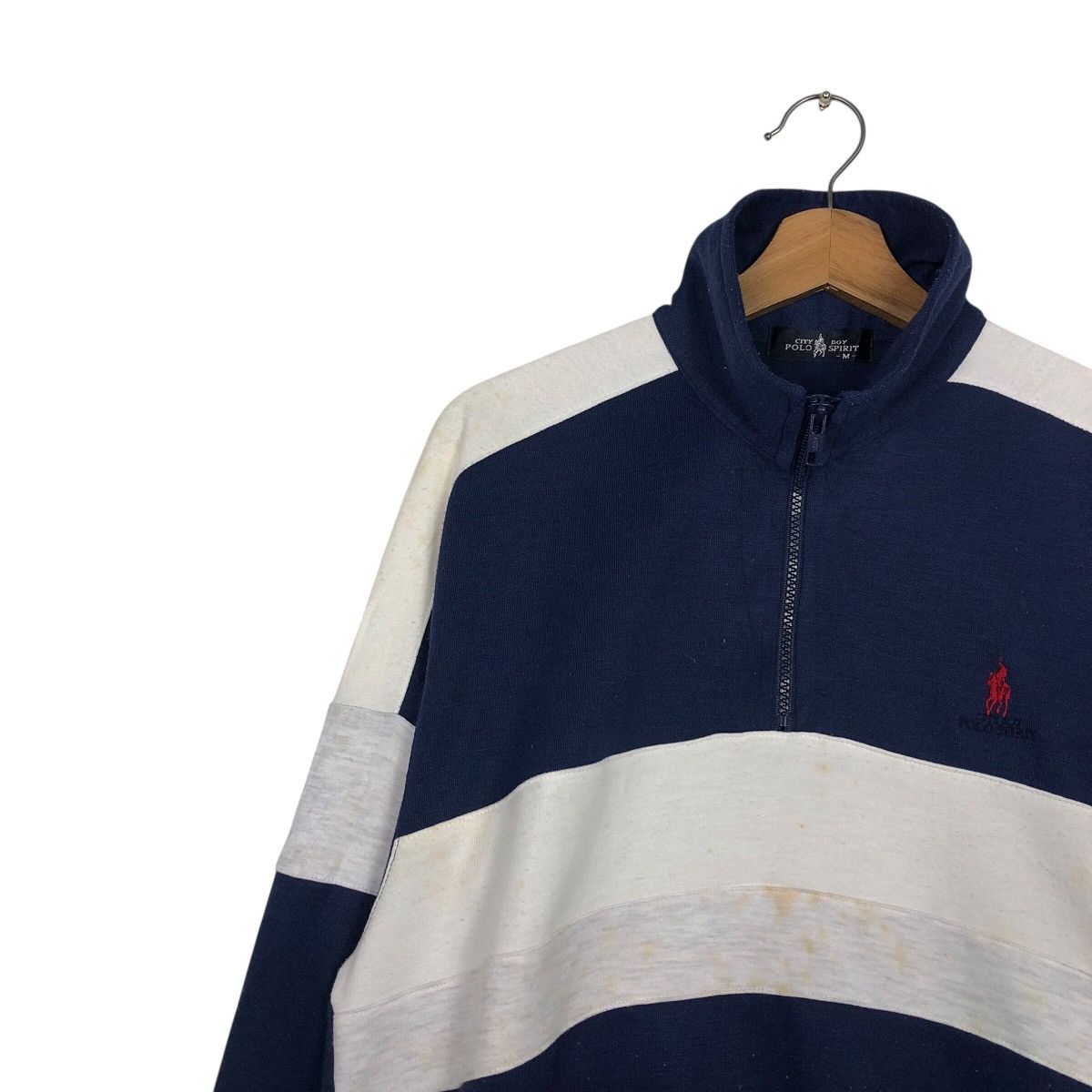 Japanese Brand 📌Vintage Half Zipper Anorak Sweatshirt Collar Polo Spirit Size US M / EU 48-50 / 2 - 8 Thumbnail