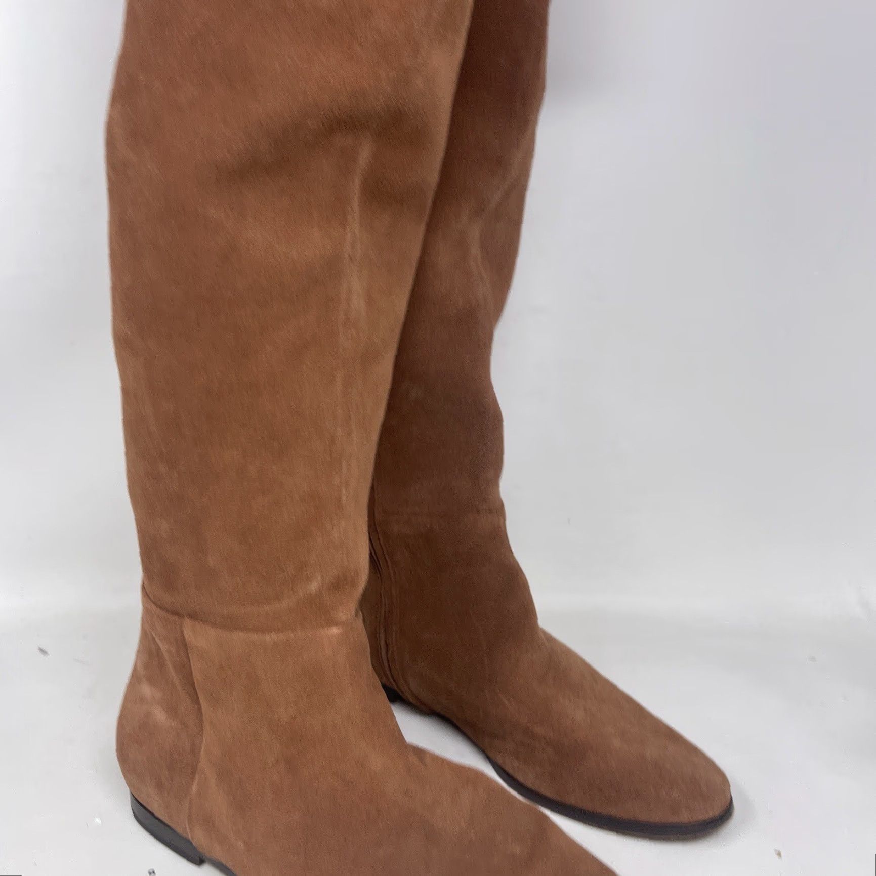 Joie VINTAGE Joie Leather Knee High Boots Womens 7 Brown 90s Cottagecore Boho Fall Spring Winter Size US 7 / IT 37 - 4 Thumbnail
