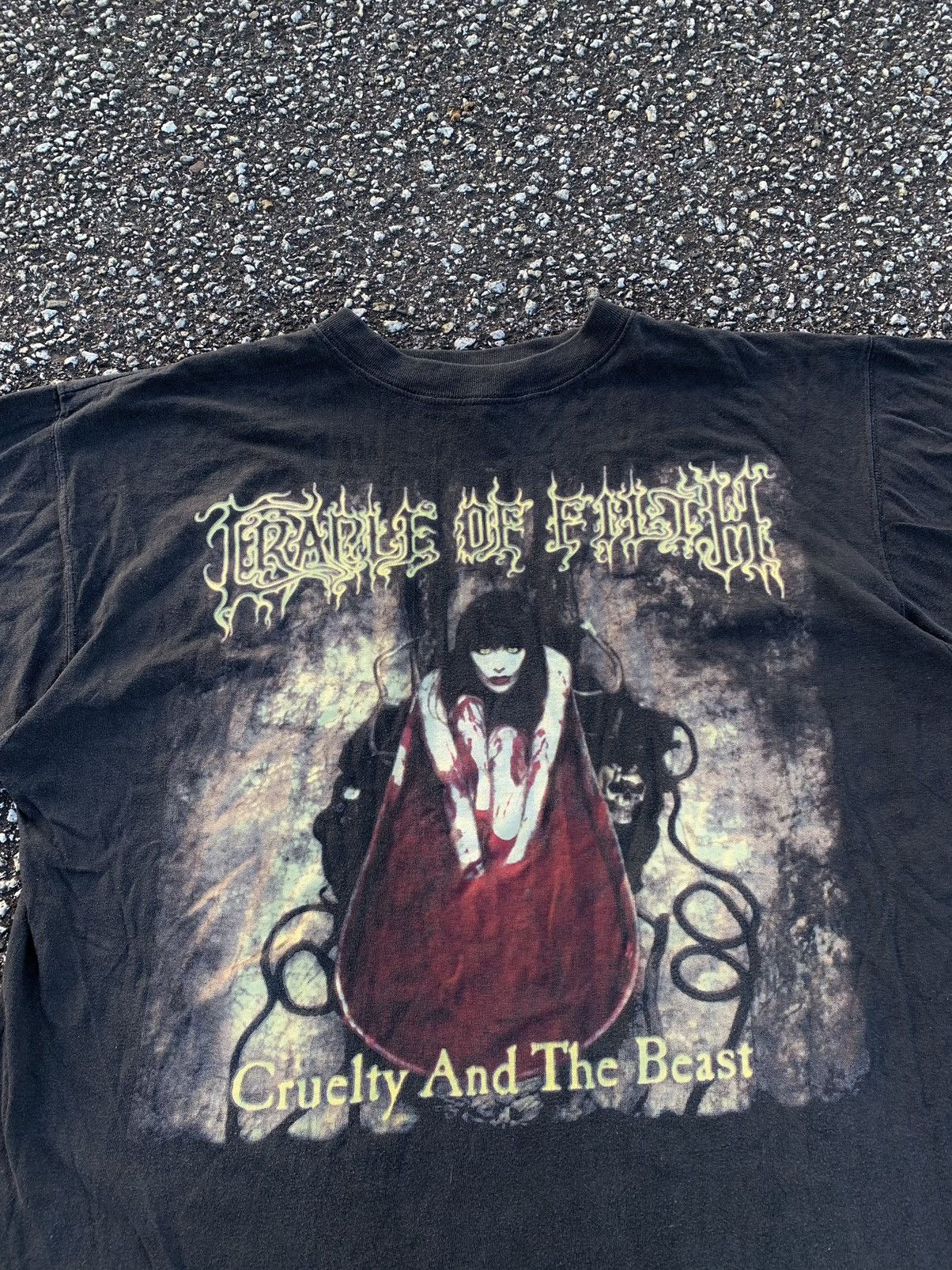 Band Tees × Vintage Vintage Cradle Of Filth Cruelty and the Beast T Shirt Tee Size US XL / EU 56 / 4 - 3 Thumbnail