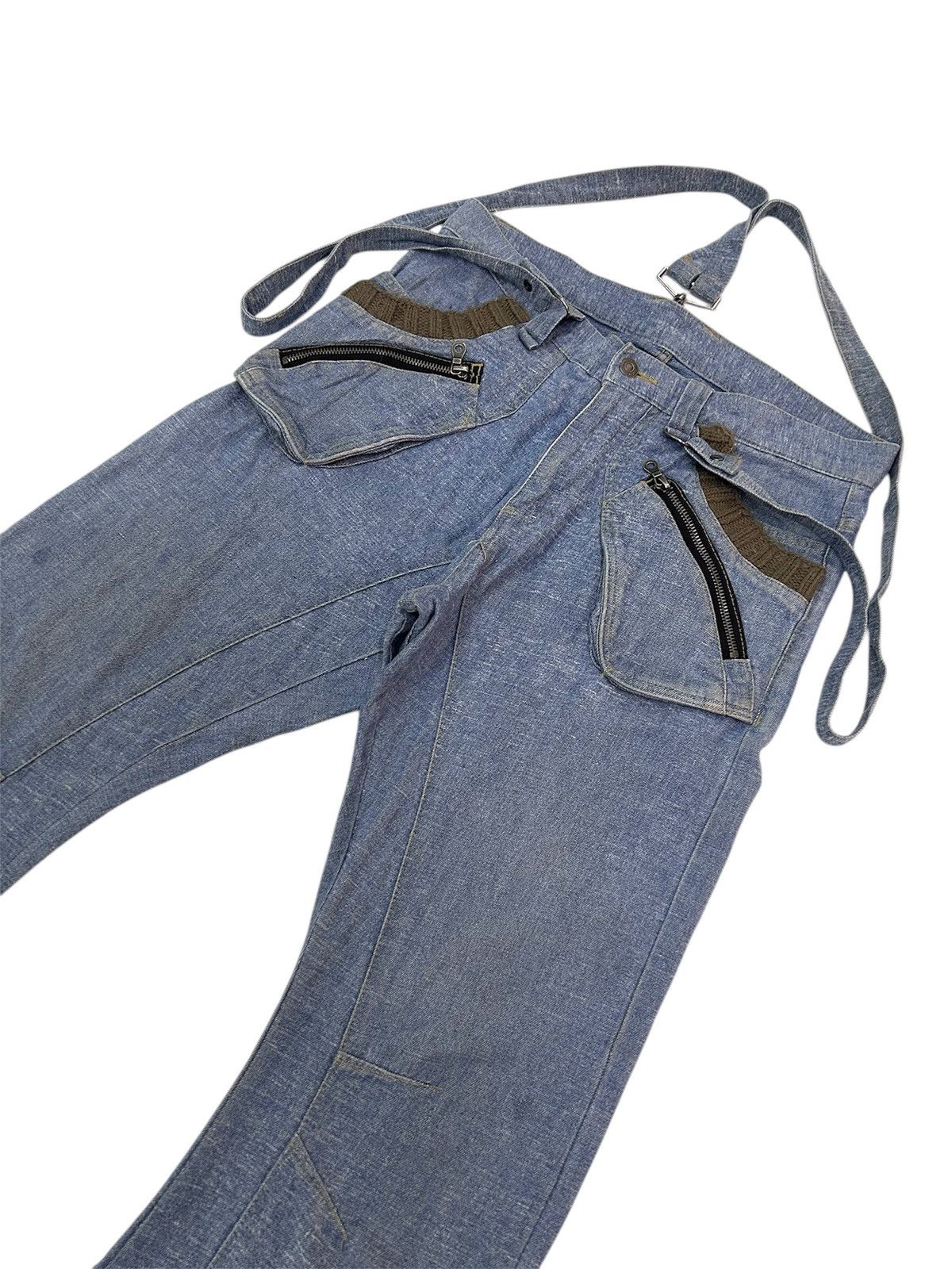 Japanese Brand × PPFM × Vintage Vintage PPFM Japanese Denim Twisted-Leg Utility Jeans Size US 34 / EU 50 - 4 Thumbnail
