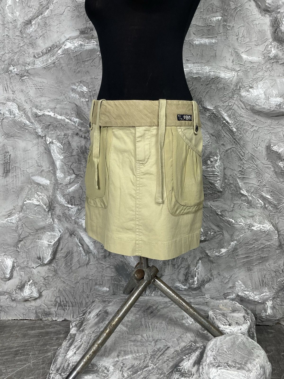 Diesel × Japanese Brand Diesel Vintage Y2K Japanese Style Silk Pocket Mini Skirt Size 27" / US 4 / IT 40 - 2 Thumbnail