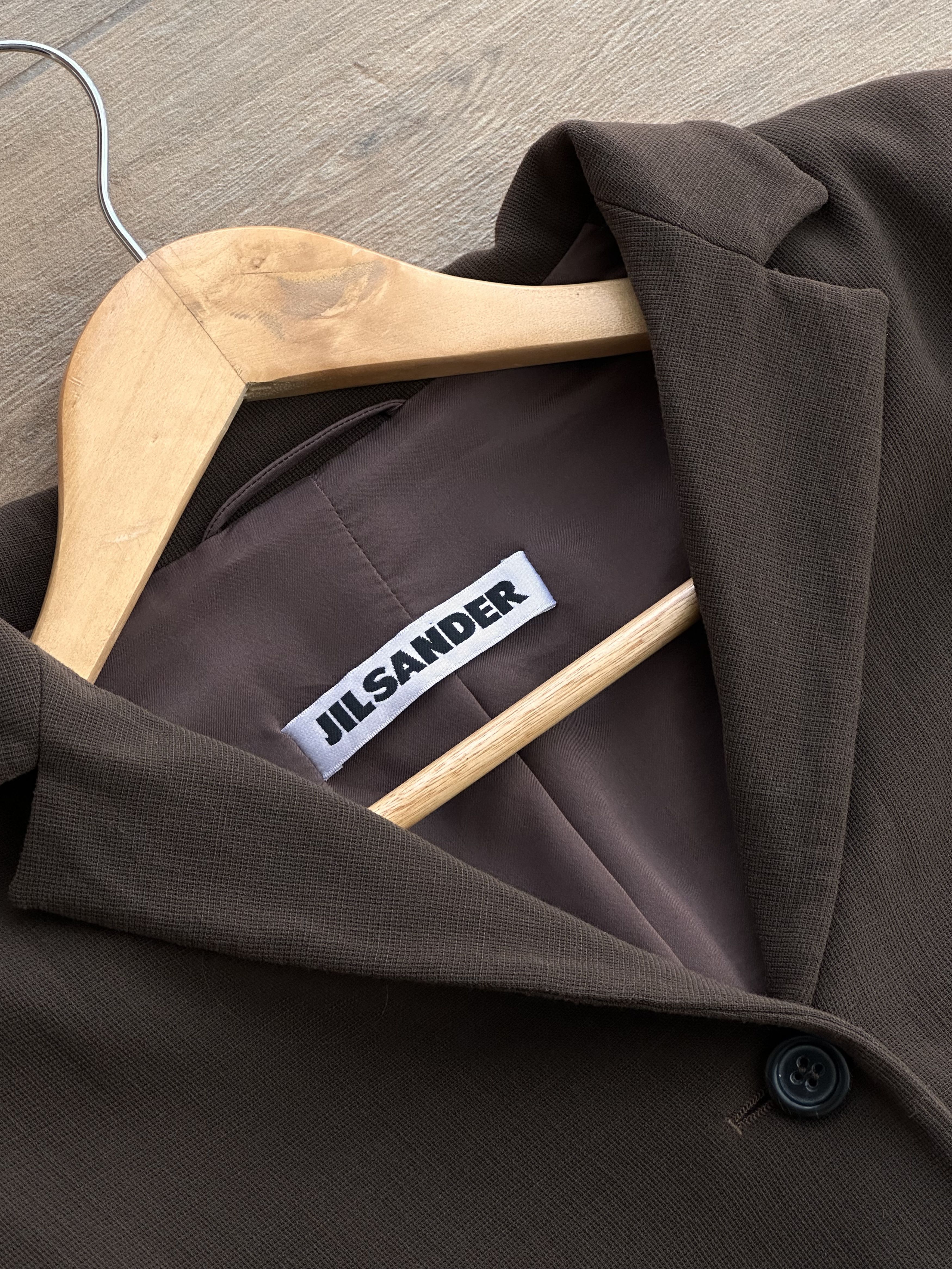 Jil Sander Vintage Jil Sander Brown Luxury Pockets Fleece Wool Blazer Size M / US 6-8 / IT 42-44 - 7 Thumbnail