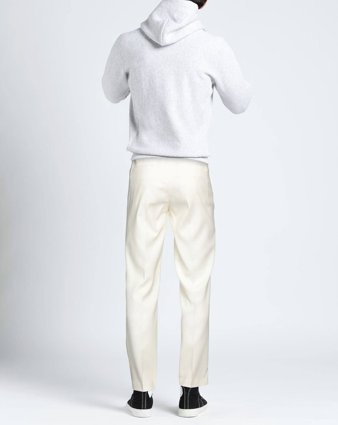 Ambush Design $1K ivory wool trousers/pants, IT50/US34, made in Italy Size US 34 / EU 50 - 19 Thumbnail