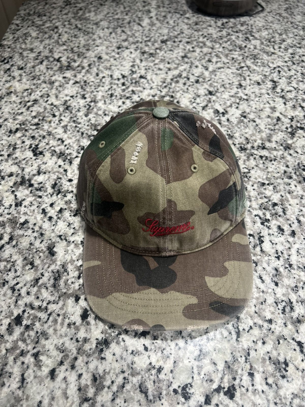 Supreme Supreme FW17 Brushed Twill Script 6-Panel Forest Green