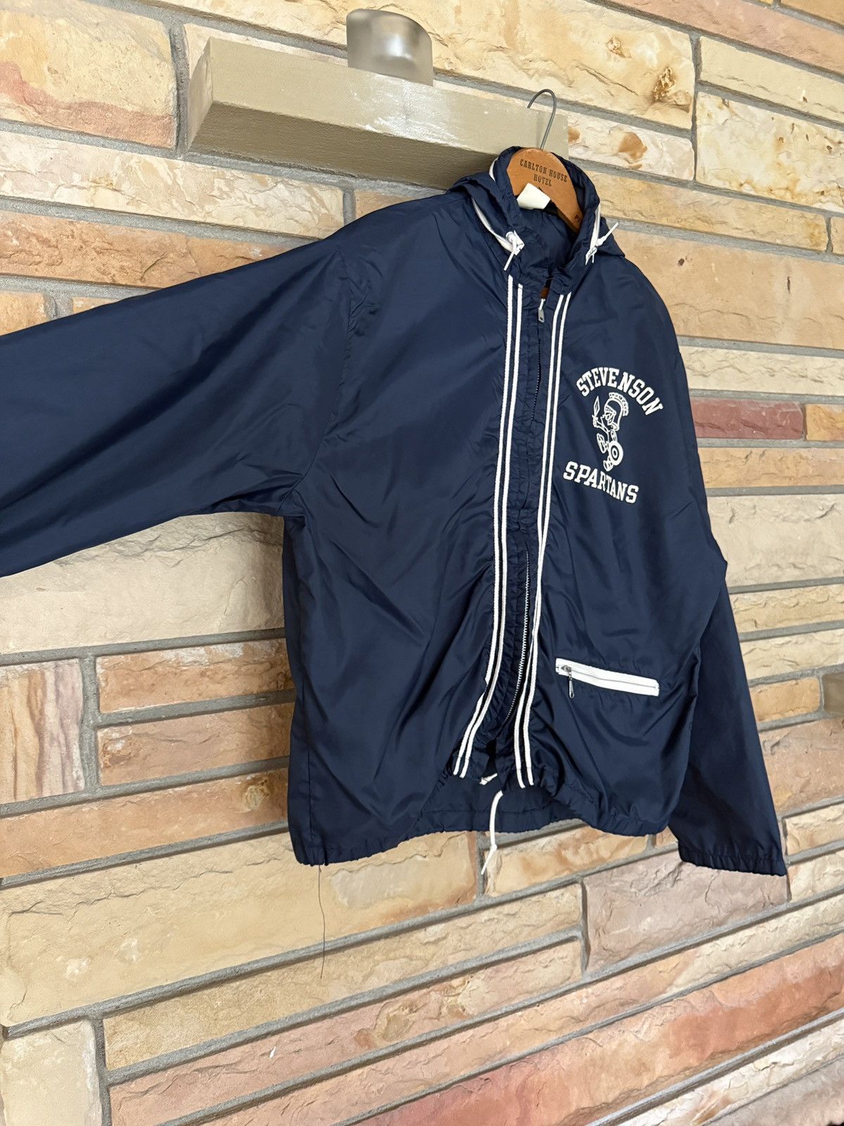 Champion Vintage 60s Livonia Stevenson Spartans Windbreaker Jacket Size US M / EU 48-50 / 2 - 9 Thumbnail