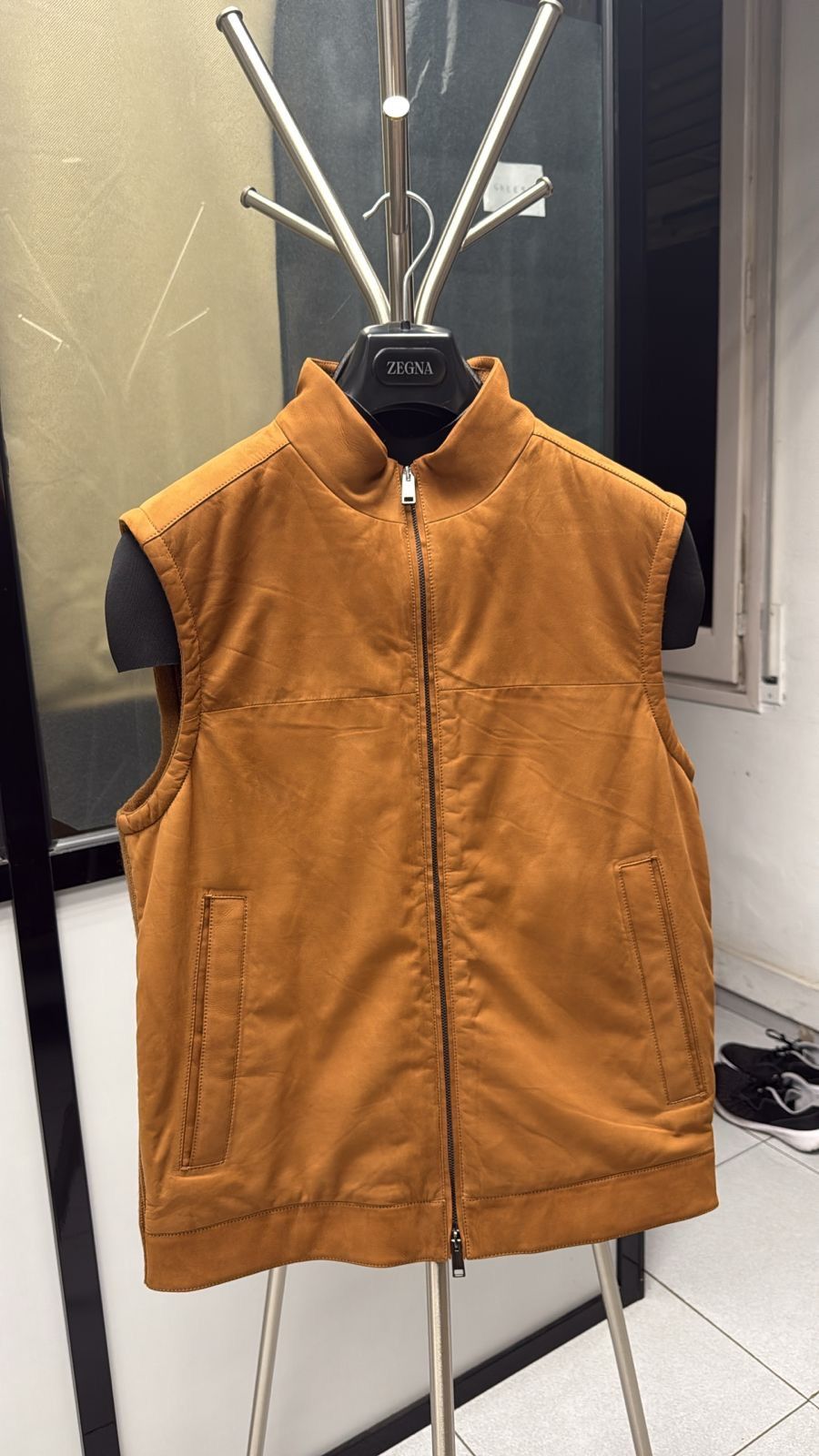 Ermenegildo Zegna ZEGNA Leather Vest Size US M / EU 48-50 / 2 - 3 Thumbnail