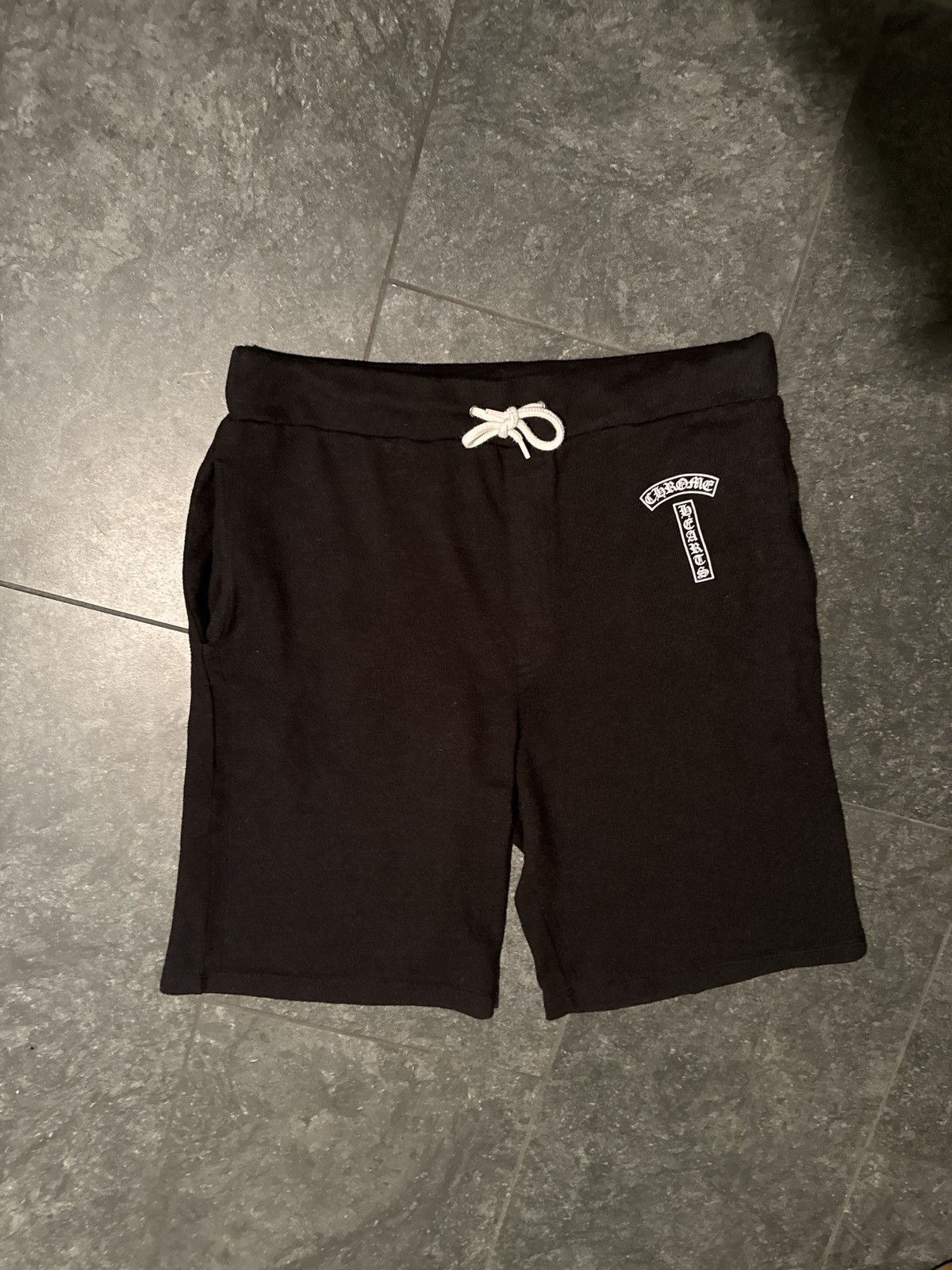 image of Chrome Hearts Shorts in Black, Men's (Size 33)