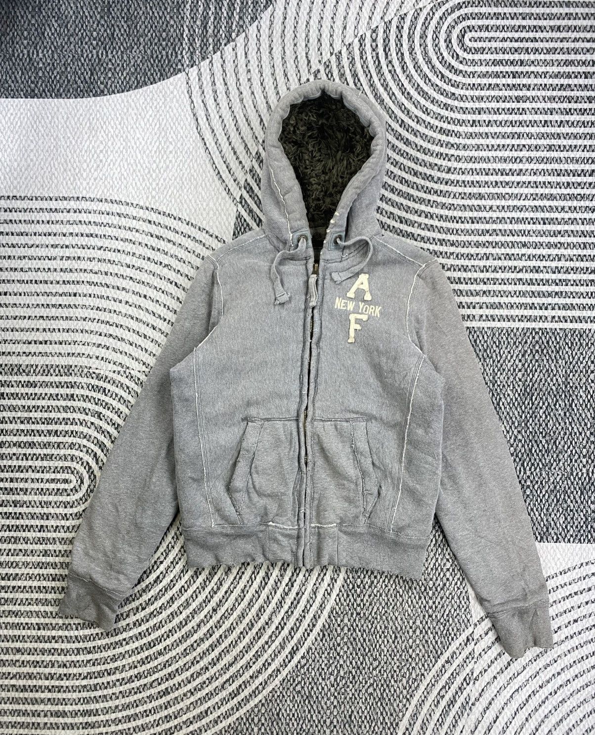 Abercrombie & Fitch Vintage Abercrombie & Fitch Wolf Jaw Sherpa Hooded Jacket Size US M / EU 48-50 / 2 - 1 Thumbnail