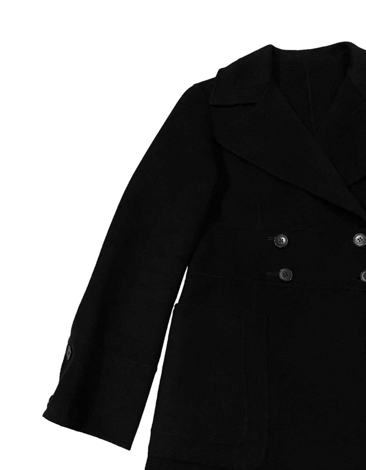 DKNY Vintage Donna Karan New York DKNY Wool Long Coat Jacket Size S / US 4 / IT 40 - 5 Thumbnail