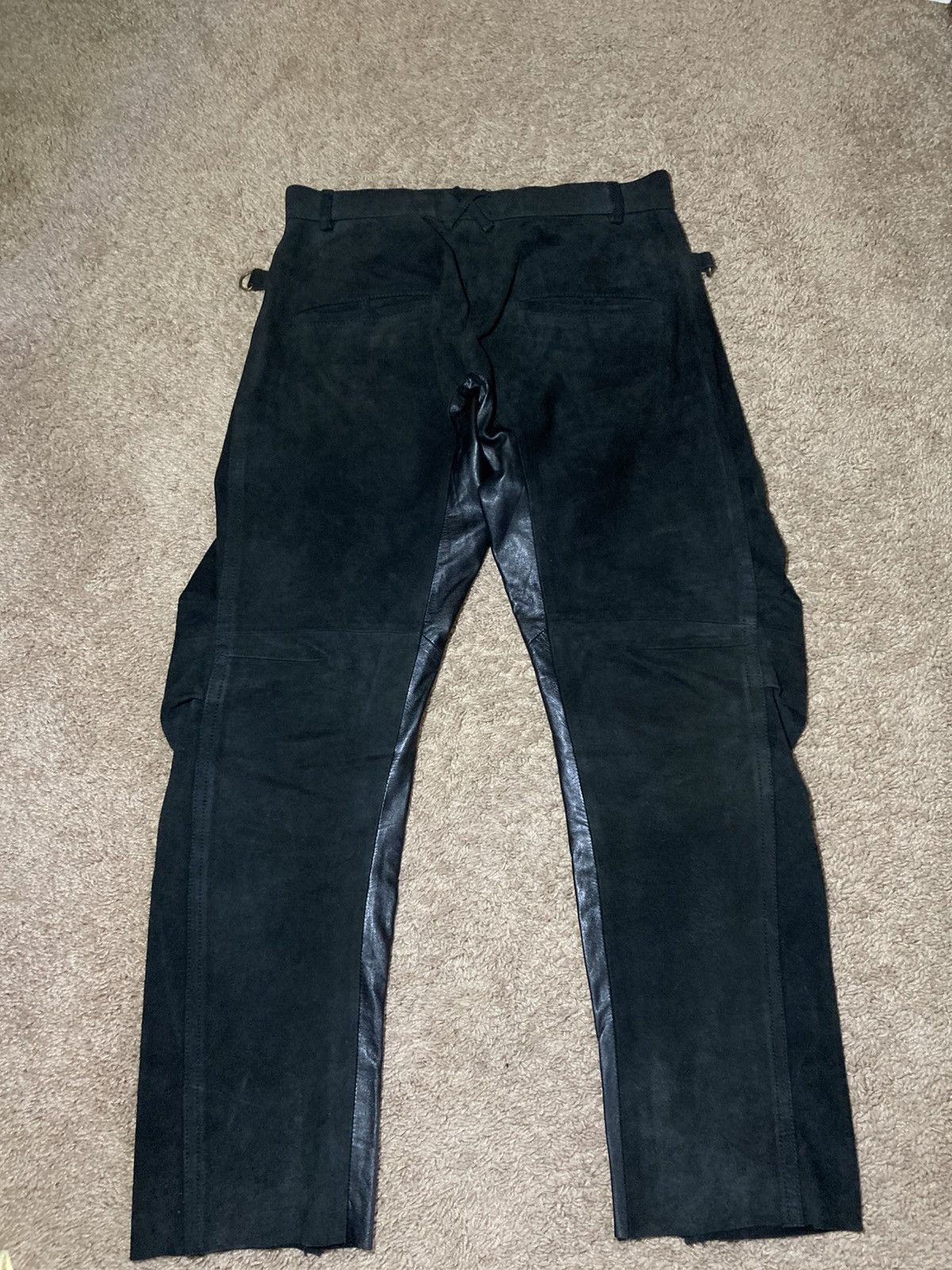 Beauty Beast AW98 Beauty:Beast Suede Leather Rider Pants 1998 90s Cowboy Size US 32 / EU 48 - 9 Thumbnail