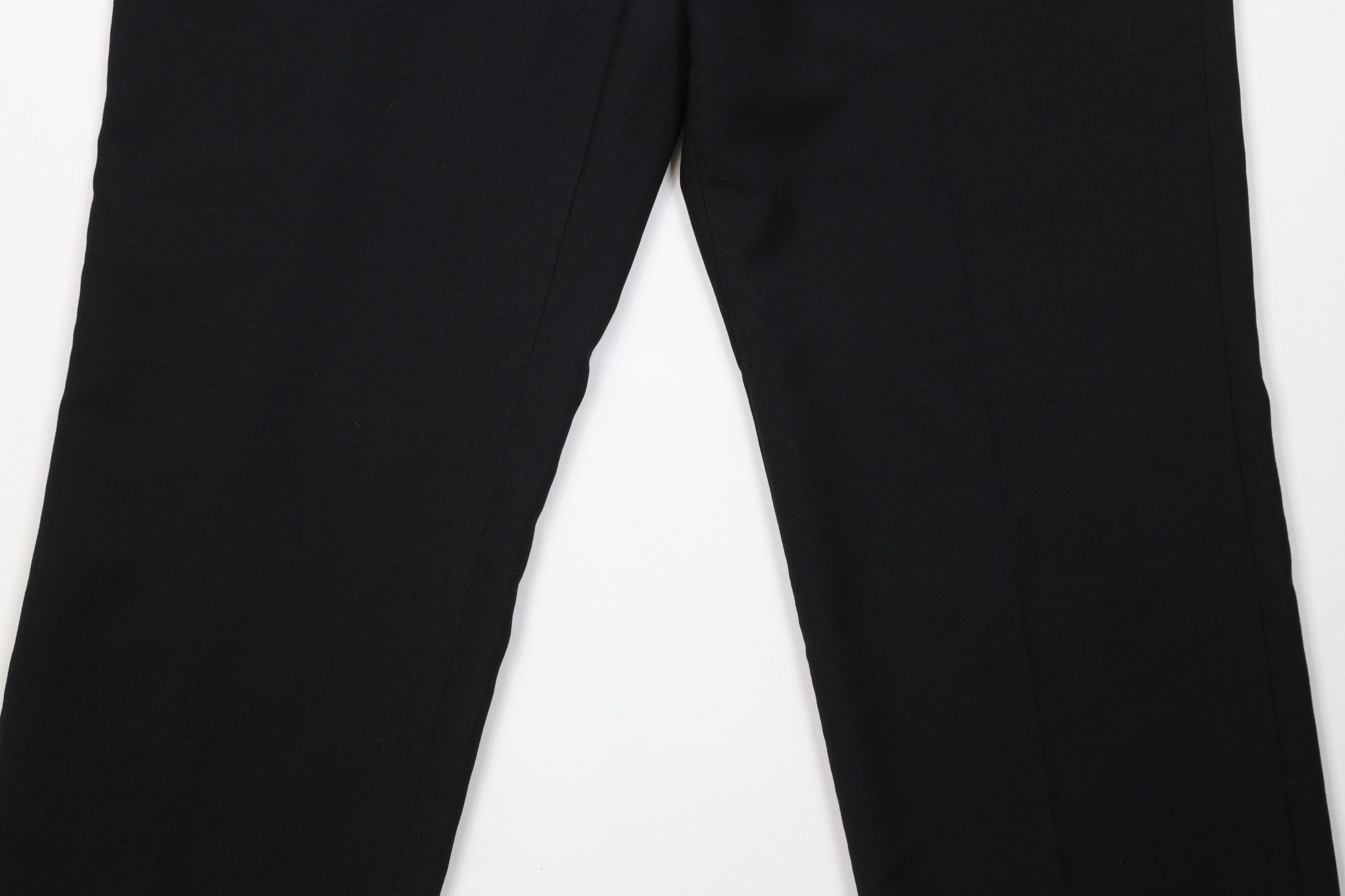 Vintage Vintage 90s Streetwear Wool Blend Wide Leg Chino Pants Black Size US 36 / EU 52 - 3 Thumbnail