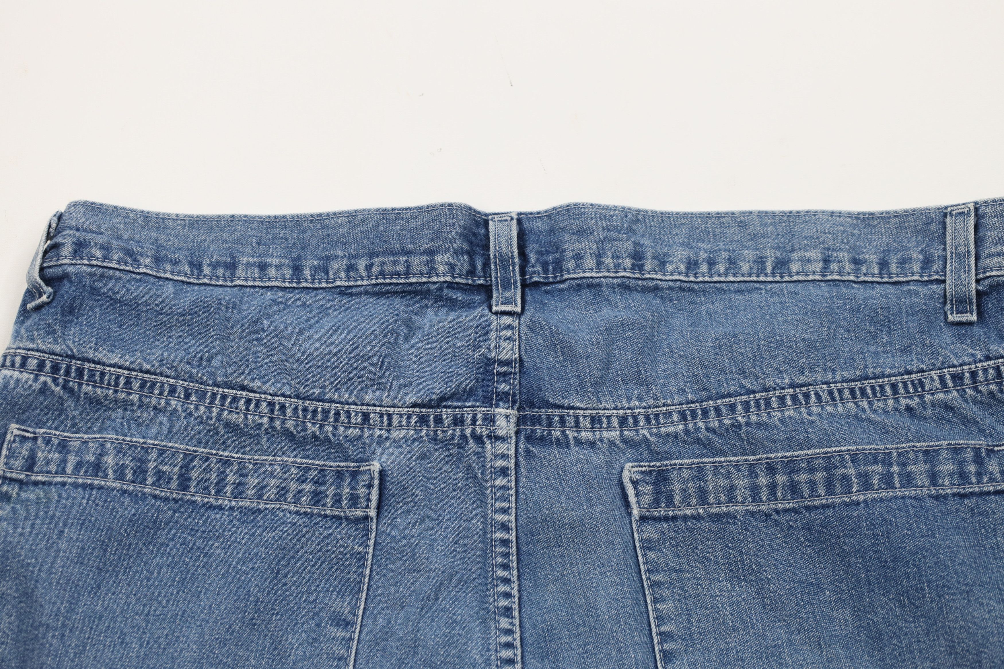 Levi's Vintage Y2K 2000 Levis Baggy Loose Fit Denim Shorts Blue Size US 38 / EU 54 - 10 Thumbnail