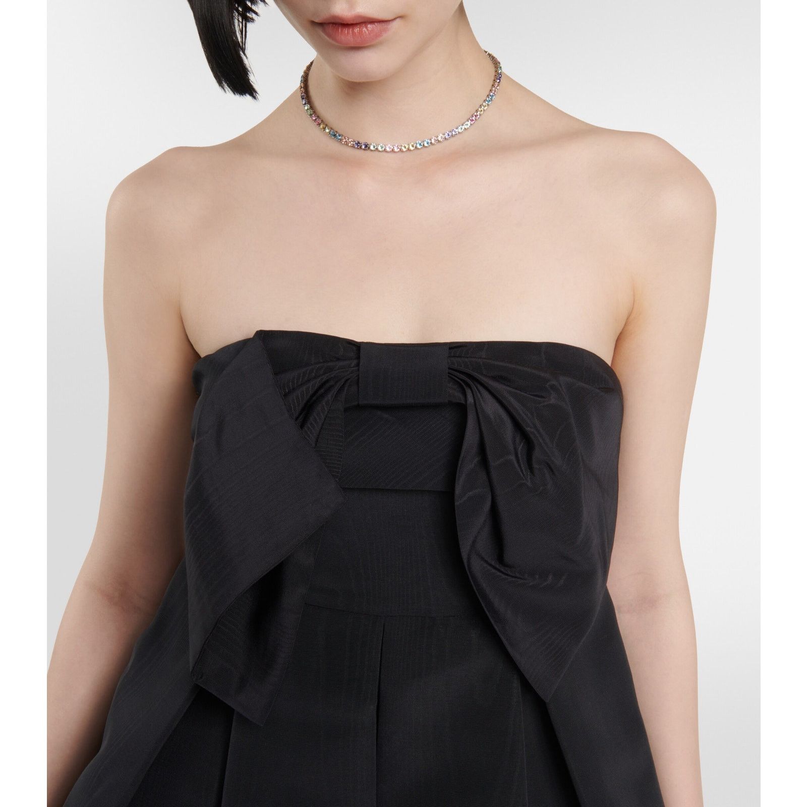 LoveShackFancy LoveShackFancy Kerrigan Bow Top Strapless Minidress black 12 Size XL / US 12-14 / IT 48-50 - 12 Thumbnail