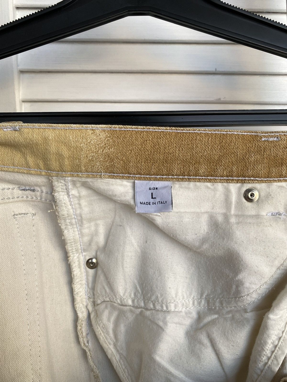 Roberto Cavalli × Vintage Roberto Cavalli Sand Wash Jeans Logo Metal Buttons & Sunset Size 29" - 11 Thumbnail