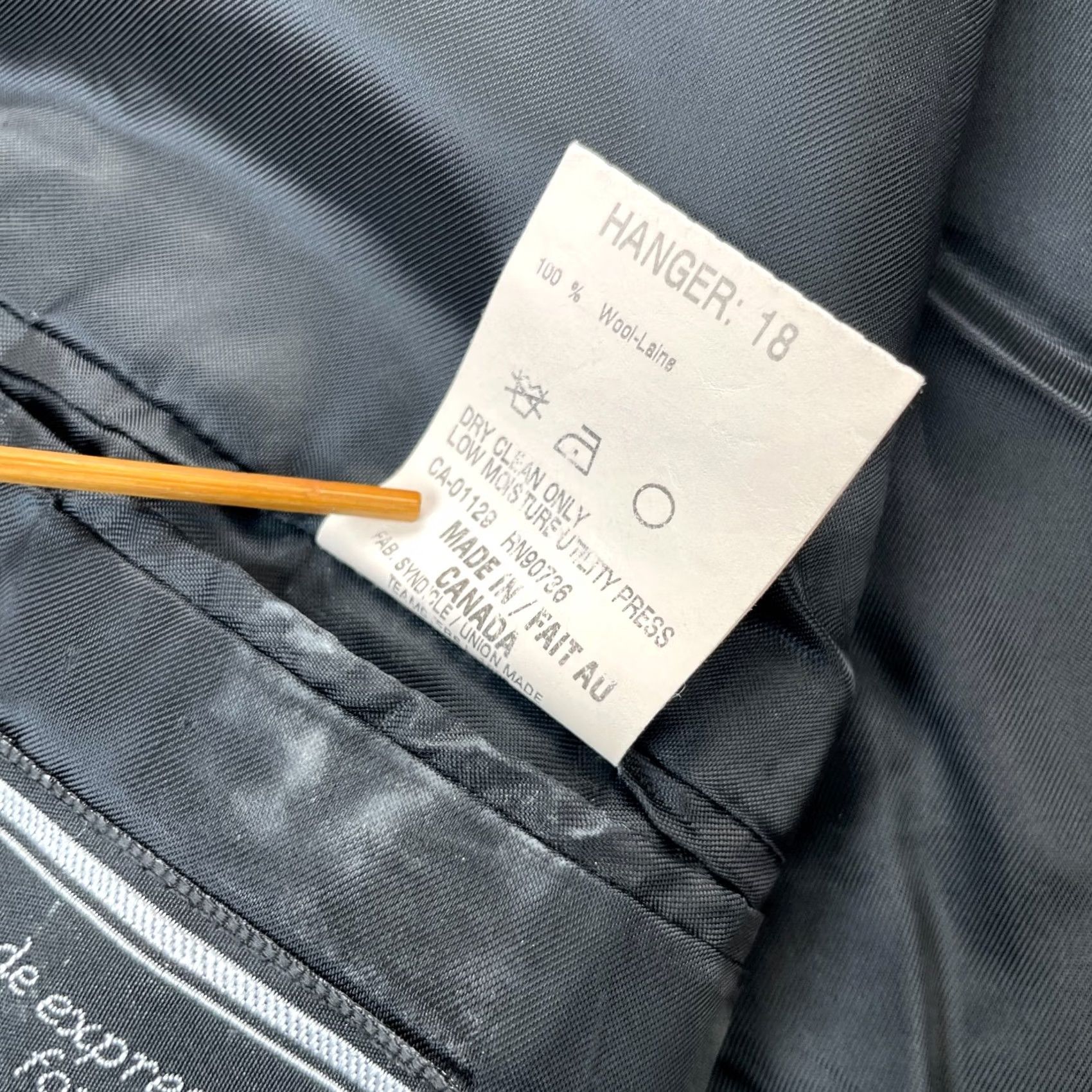 Ralph Lauren VINTAGE Lauren Ralph Lauren Blazer Jacket Mens 52R Black Single Breasted Lined Coat Size 52R - 5 Thumbnail