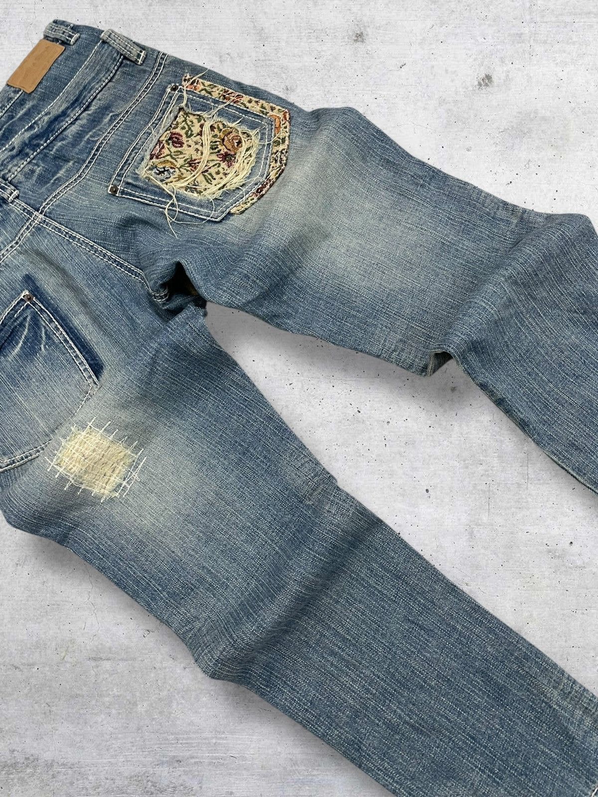 semanticdesign VINTAGE STITCH STUDIO OG JAPAN DESIGNER DOUBLE WAIST DENIM Size US 32 / EU 48 - 15 Thumbnail