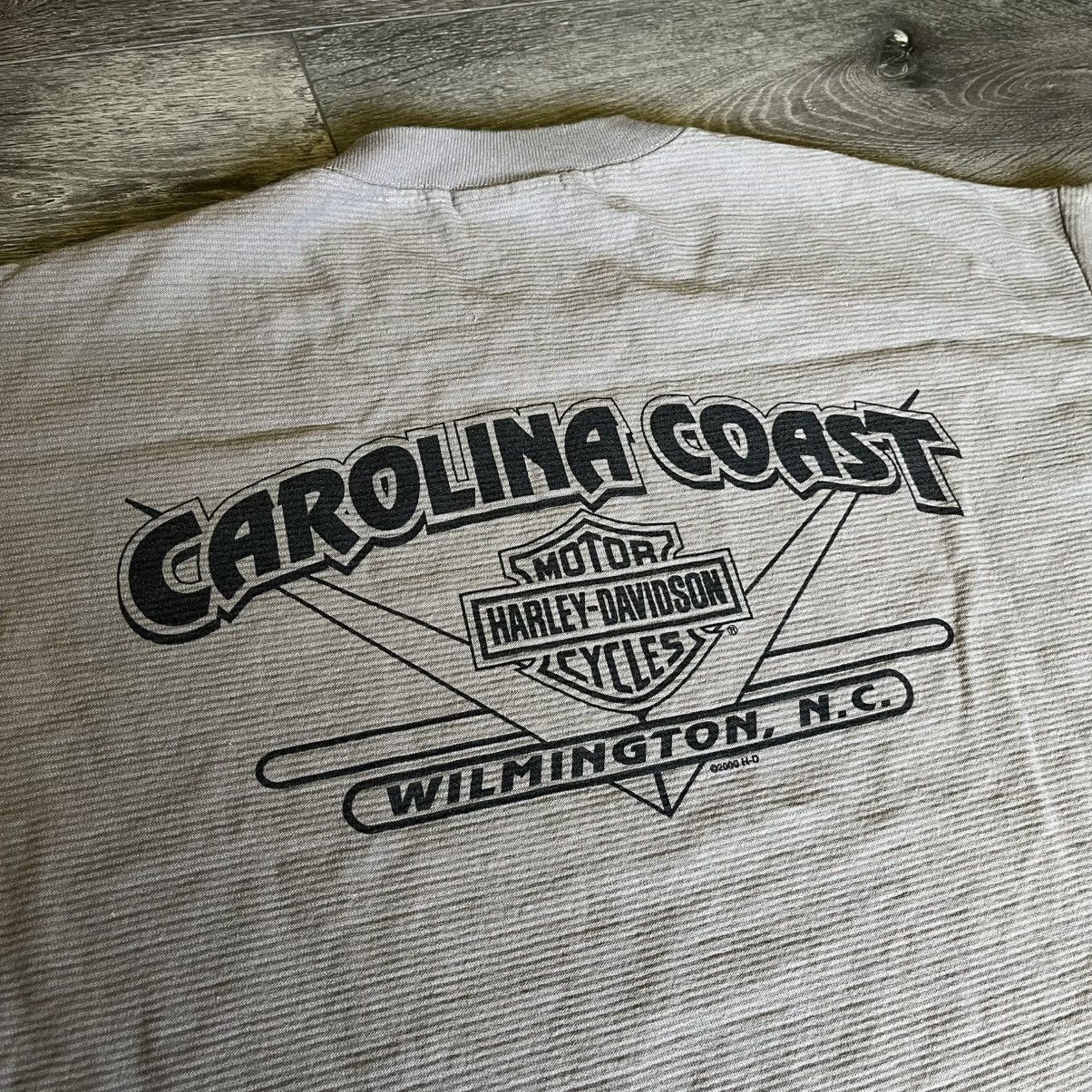 Harley Davidson × Vintage Vintage 1990s Harley Davidson Carolina Coast Motorcycles Tee Size US L / EU 52-54 / 3 - 9 Thumbnail