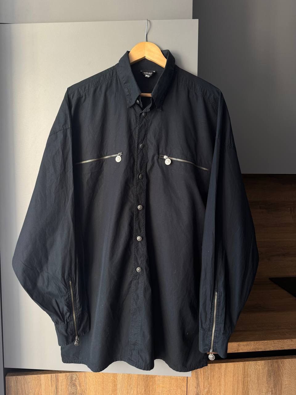 Versace VERSACE JEANS COUTURE 1/4 Zip Vintage Shirt Size US XL / EU 56 / 4 - 1 Thumbnail