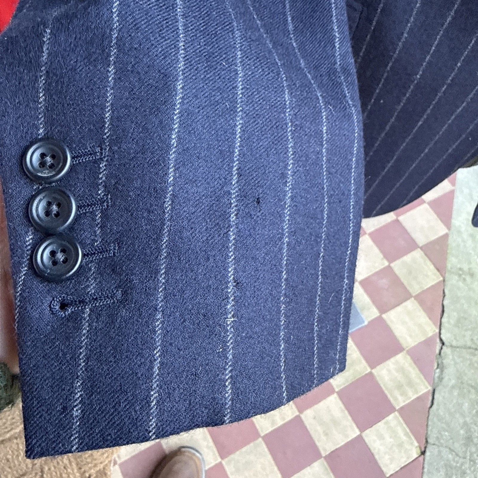 Gieves & Hawkes Bespoke Gieves & Hawkes Private Chalk Stripe Jacket Size 42L - 4 Thumbnail