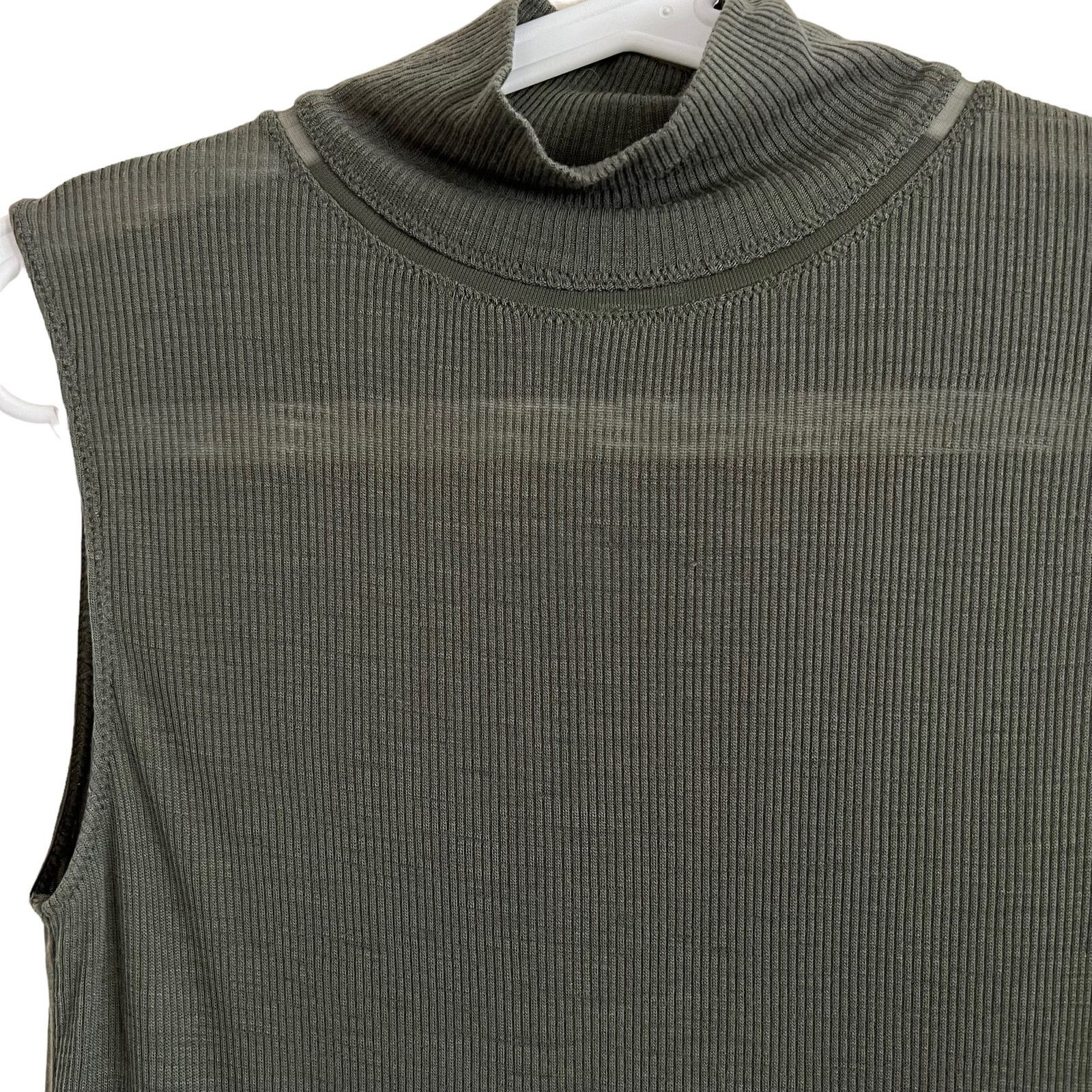 Rag & Bone rag & bone Sleeveless Mock Neck Ribbed Top Size Small Size S / US 4 / IT 40 - 3 Thumbnail