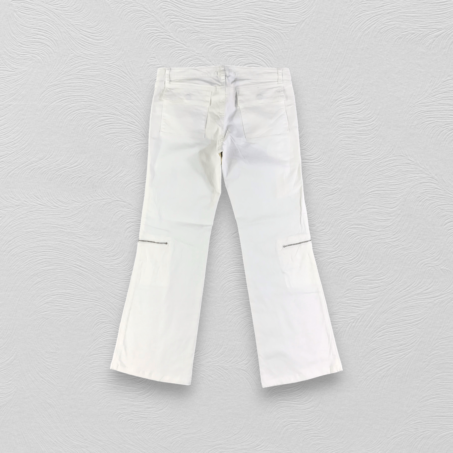 Japanese Brand Theory Zipper Pocket Flared Jeans KJ2062 Size 30" / US 8 / IT 44 - 1 Thumbnail