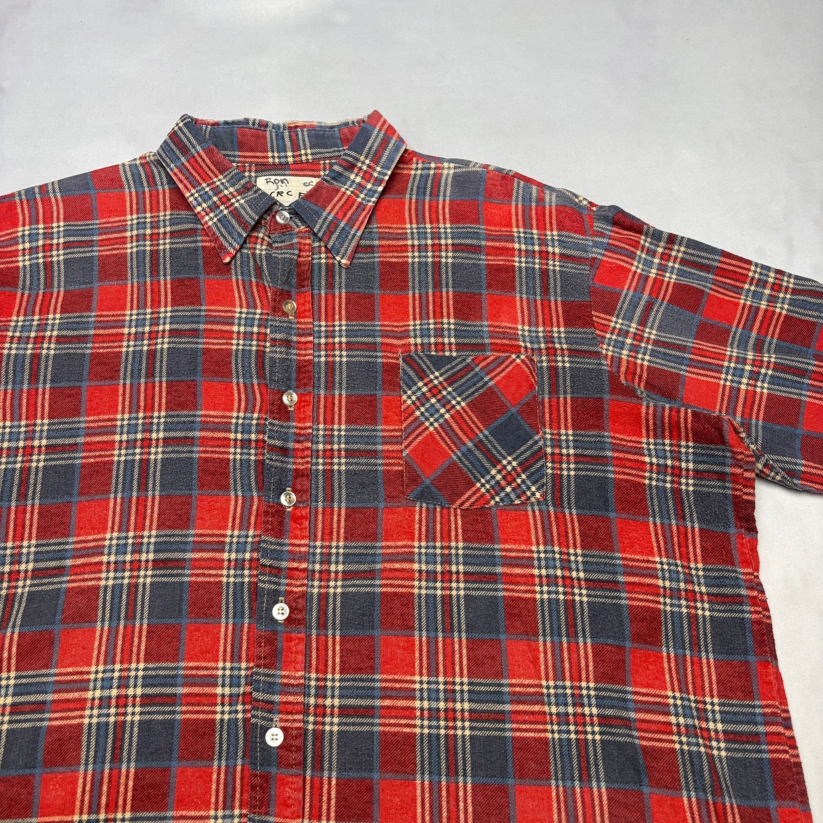 Sears Vintage Sears Flannel 75% Cotton Plain Shirt Men's XXL 2XL Size US XXL / EU 58 / 5 - 2 Thumbnail