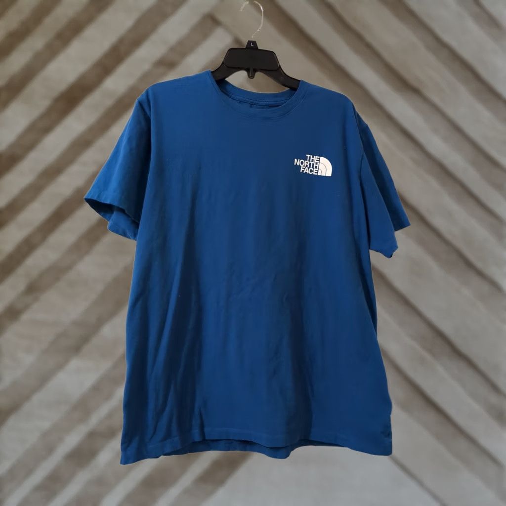 The North Face The North Face T-Shirt Never Stop Exploring Blue Cotton Standard Fit Size XL Mens Short Sleeve Crew Neck Graphic Print Size US XL / EU 56 / 4 - 1 Thumbnail