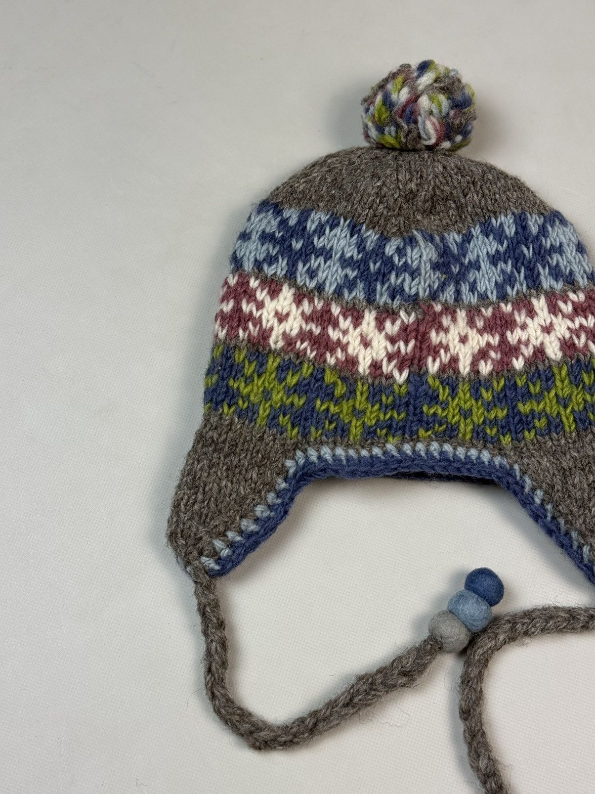 Other Pachamama Nordic Hand Knitted Ear Flap Wool Hat One Size Size ONE SIZE - 7 Thumbnail