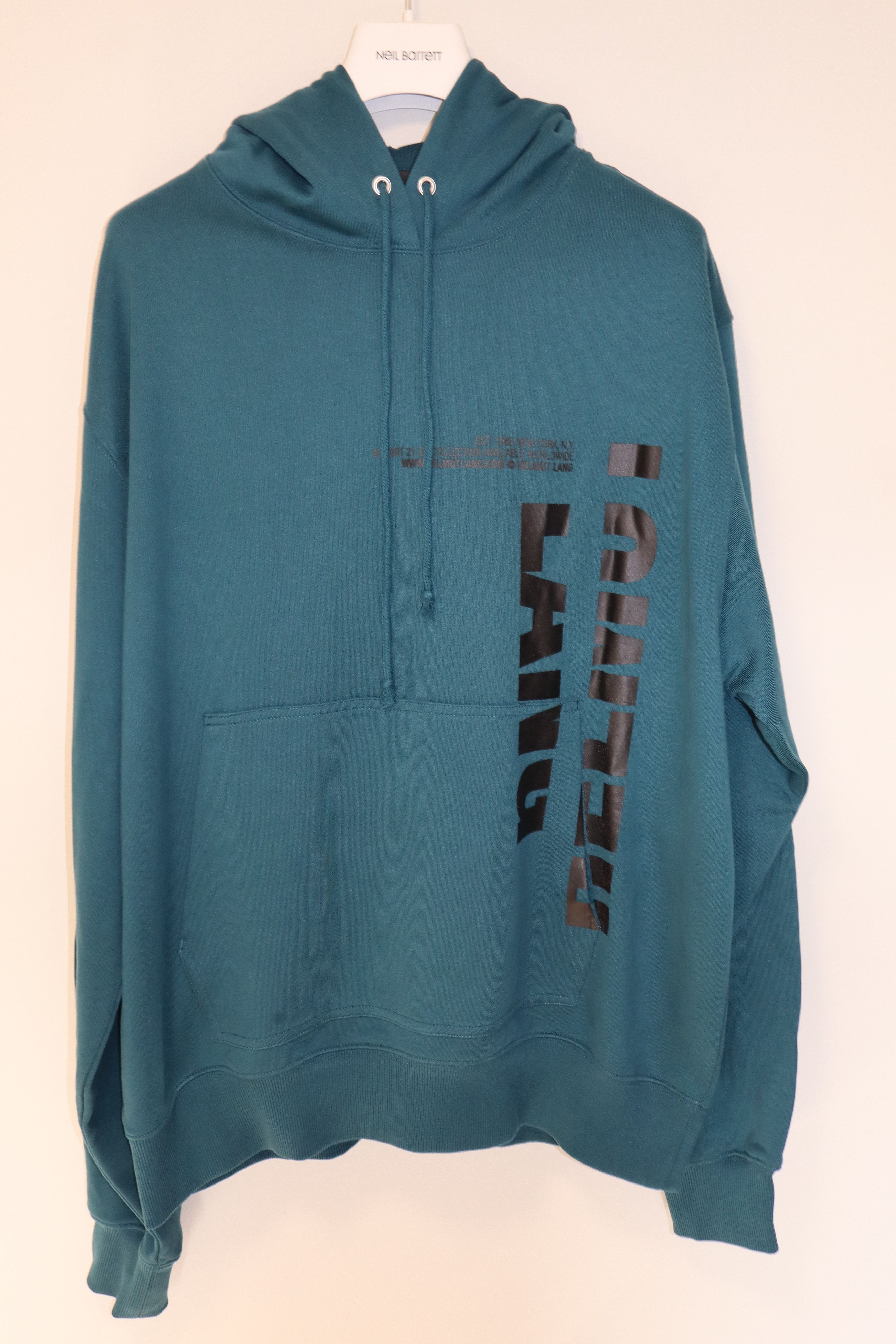 Helmut Lang Logo print hoodie Size US XL / EU 56 / 4 - 1 Thumbnail