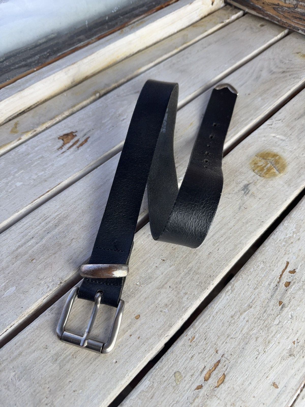 Japanese Brand Leather Belt Y2K Style❕Chrome Hearts Punk Metal Avant Garde Size ONE SIZE - 1 Thumbnail
