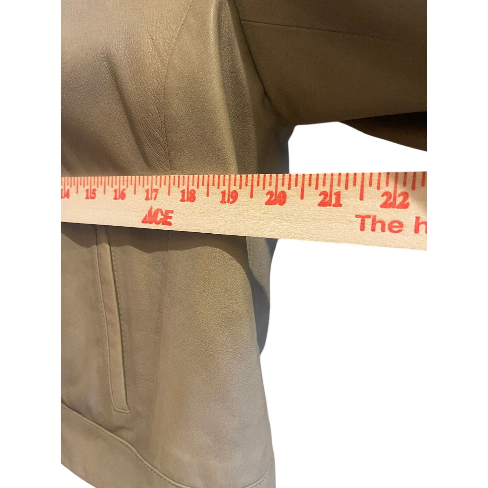 Jones New York Jones New York Vintage Tan Leather Jacket Women’s Size 8 Size M / US 6-8 / IT 42-44 - 7 Thumbnail