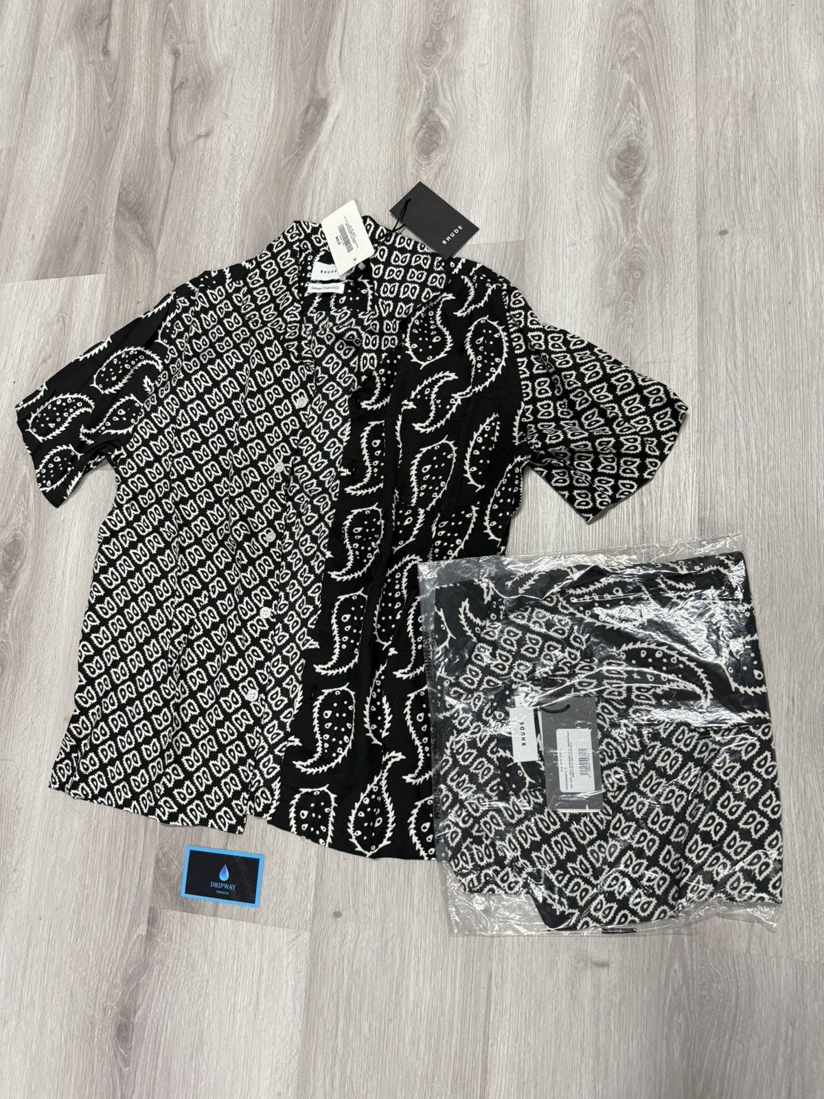 Rhude Rhude Bandana Black Button Up Shirt Size US XS / EU 42 / 0 - 1 Thumbnail